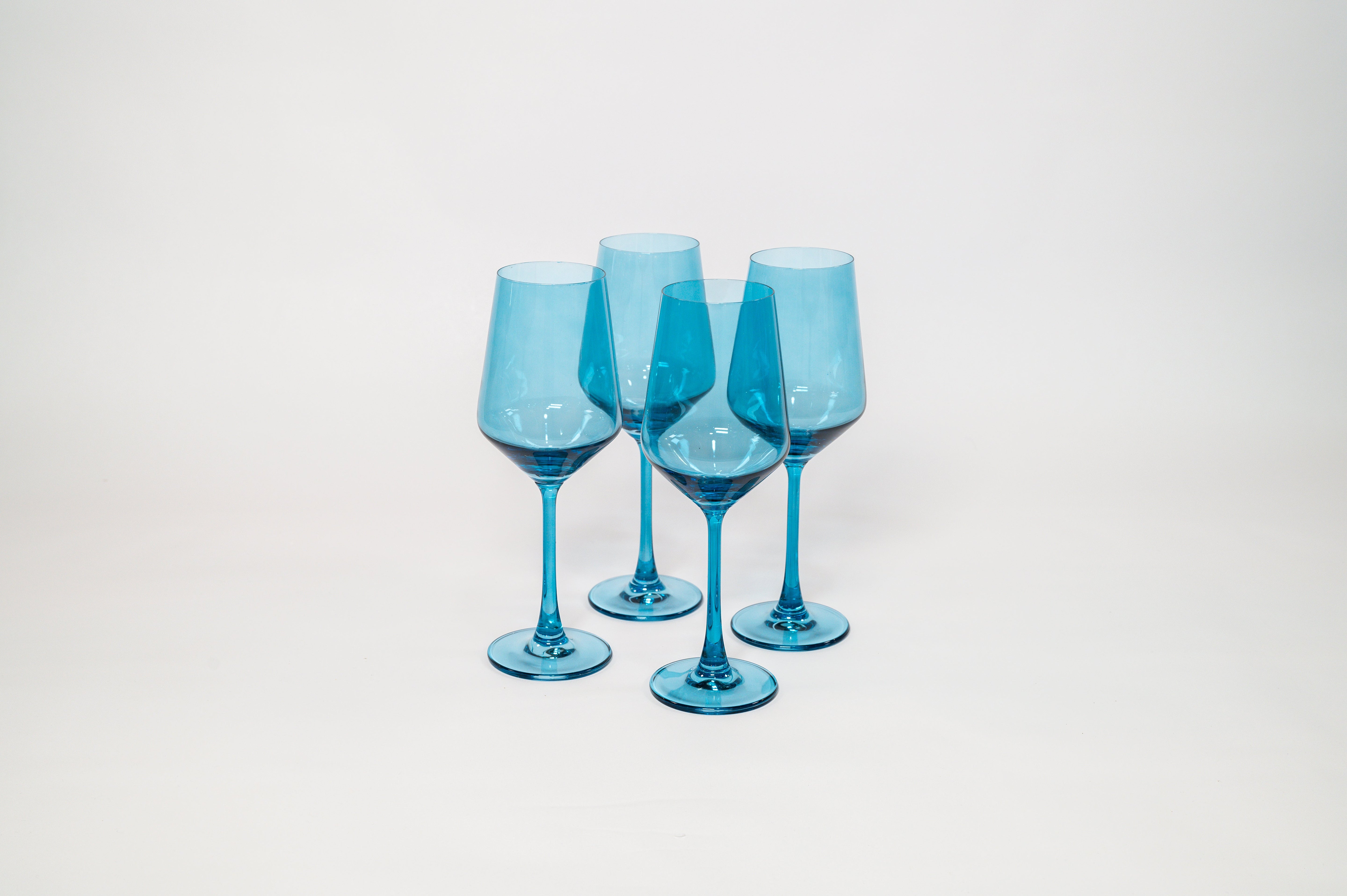 Blue Lagoon - Stemless Colored Wine Glass