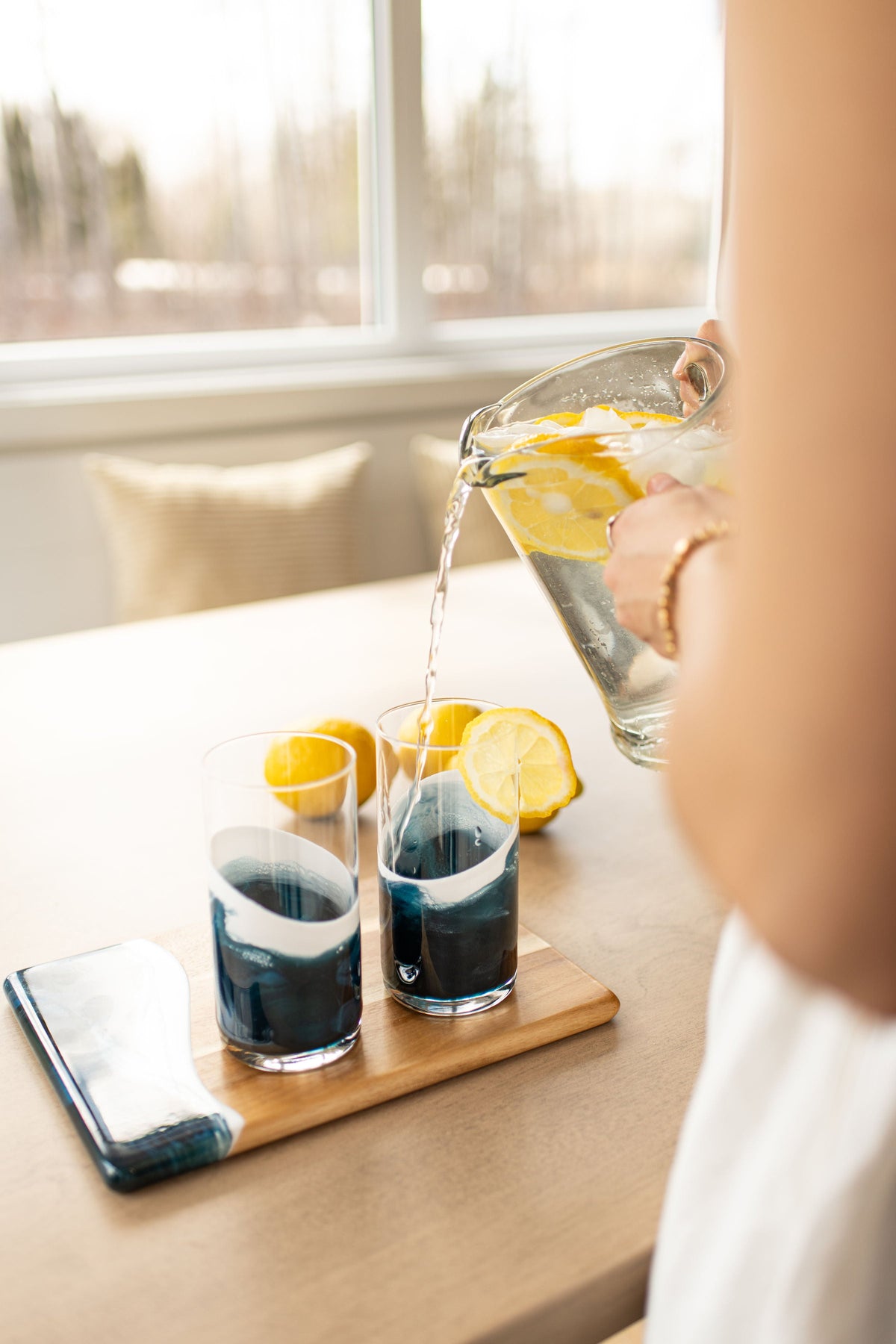 NEW!!! Resin Accented Highball Glasses