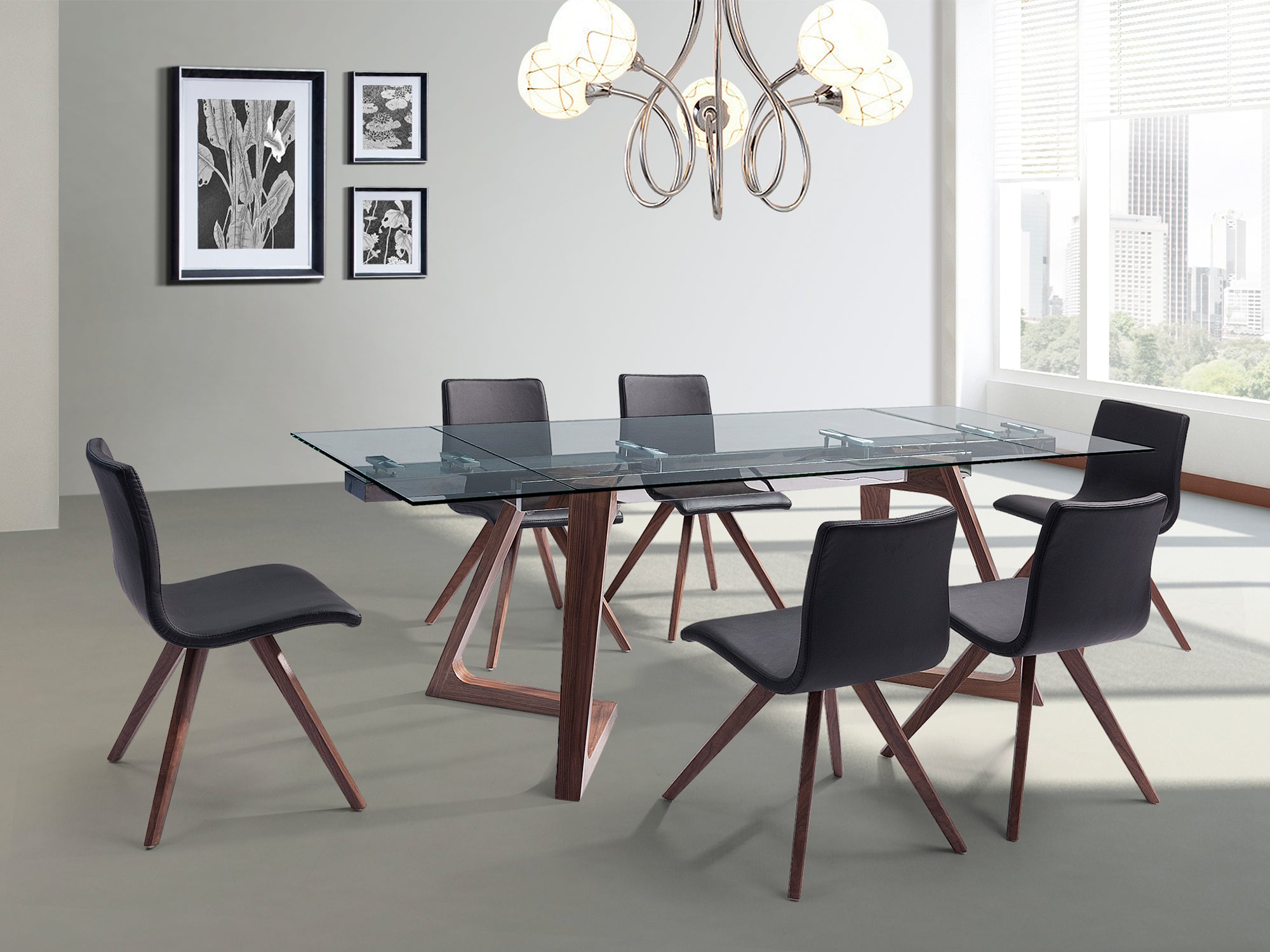 Delta Extendable Dining Table detail image - Resin Society