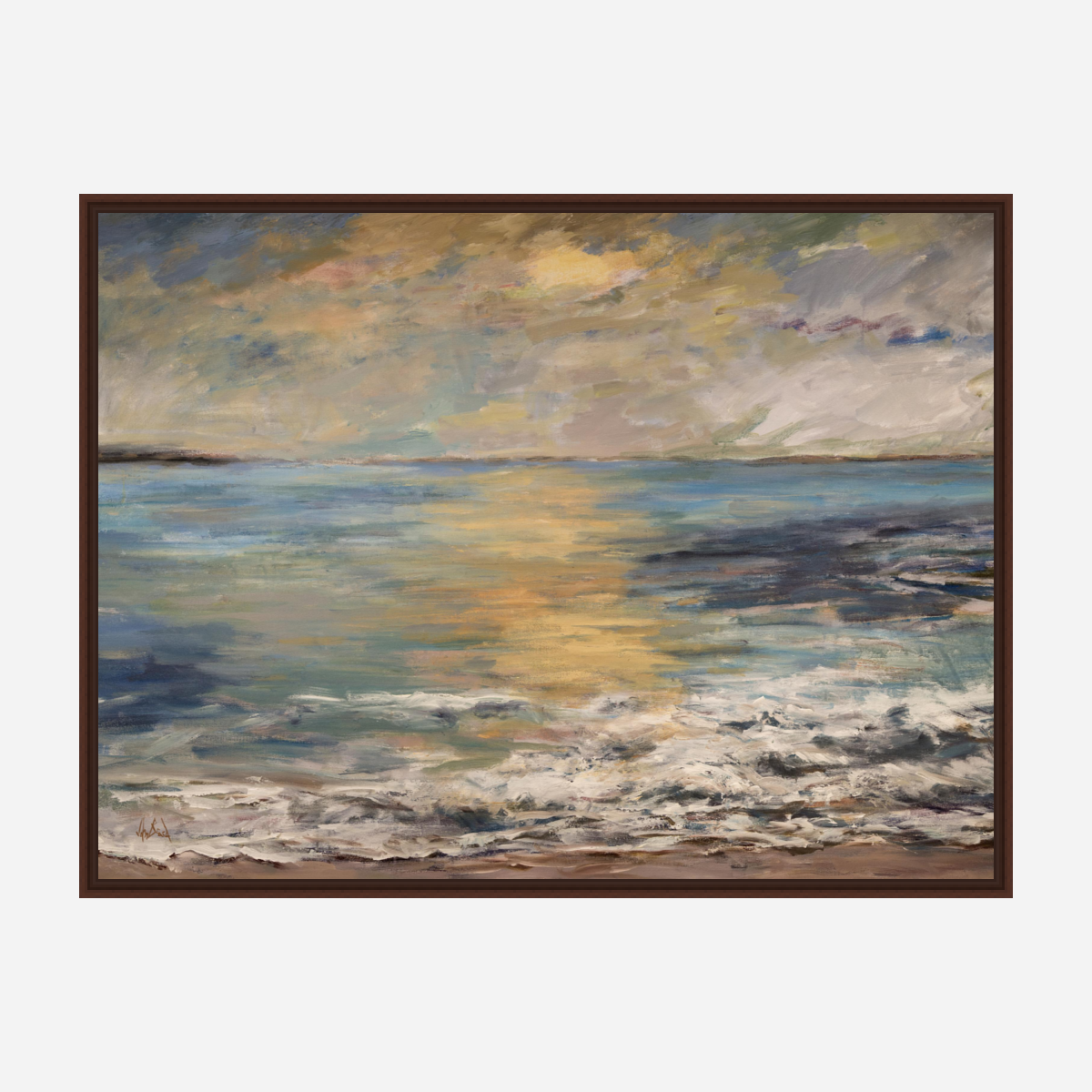 Dana Point at Sunset Artist Enhanced Canvas Print by John Beard Collection - product image 5 for Resin Society