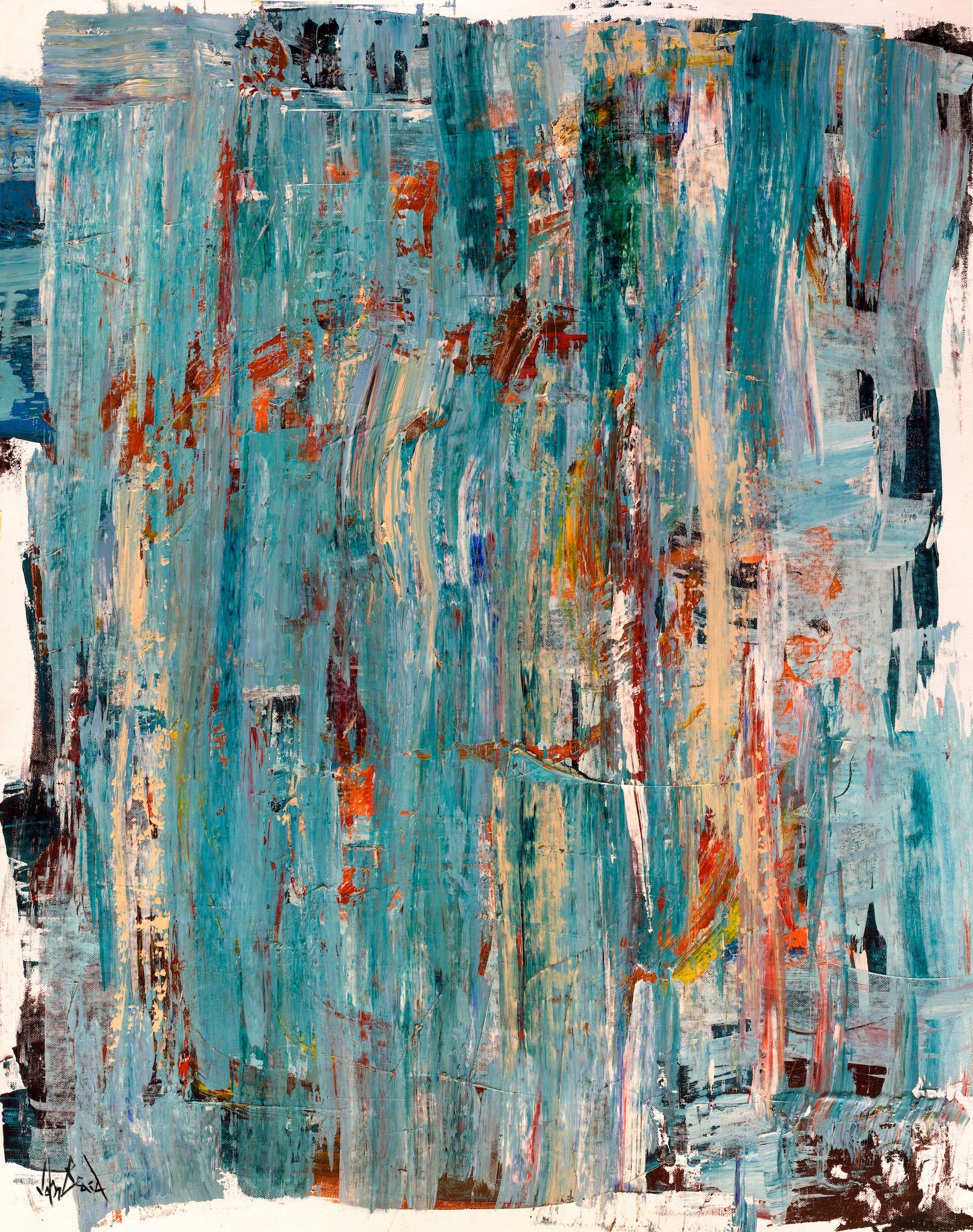 Dancing Water Artist Enhanced Canvas Print by John Beard Collection - main product image for Resin Society