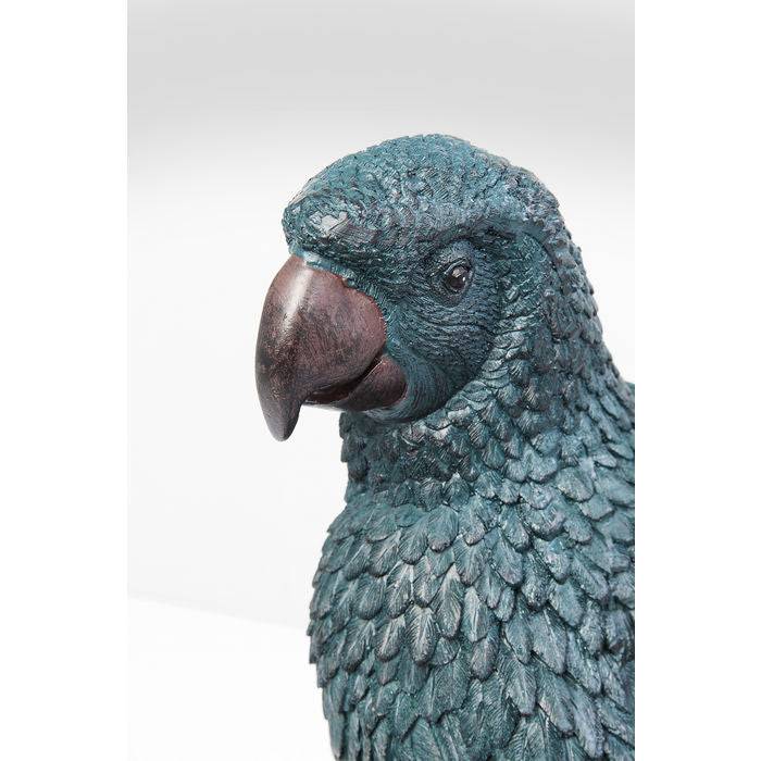Deco Figurine Parrot Bluegreen