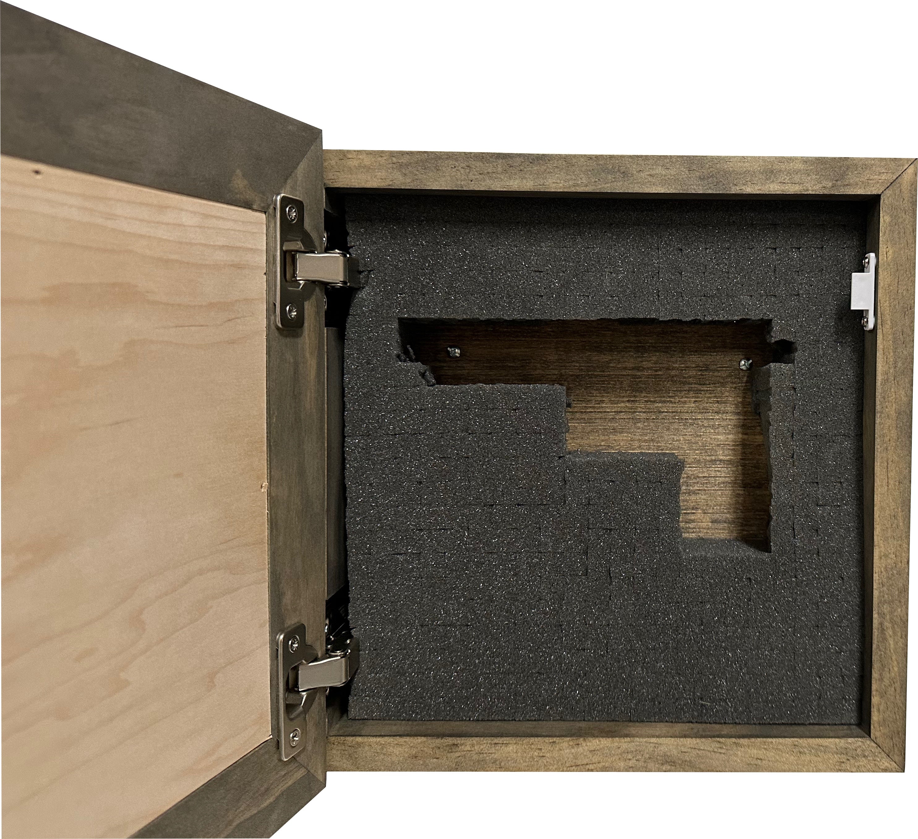 Hidden Gun Storage Safe Concealed Shelf with Hummingbird Wall Decor by Bellewood Designs - product image 13 for Resin Society