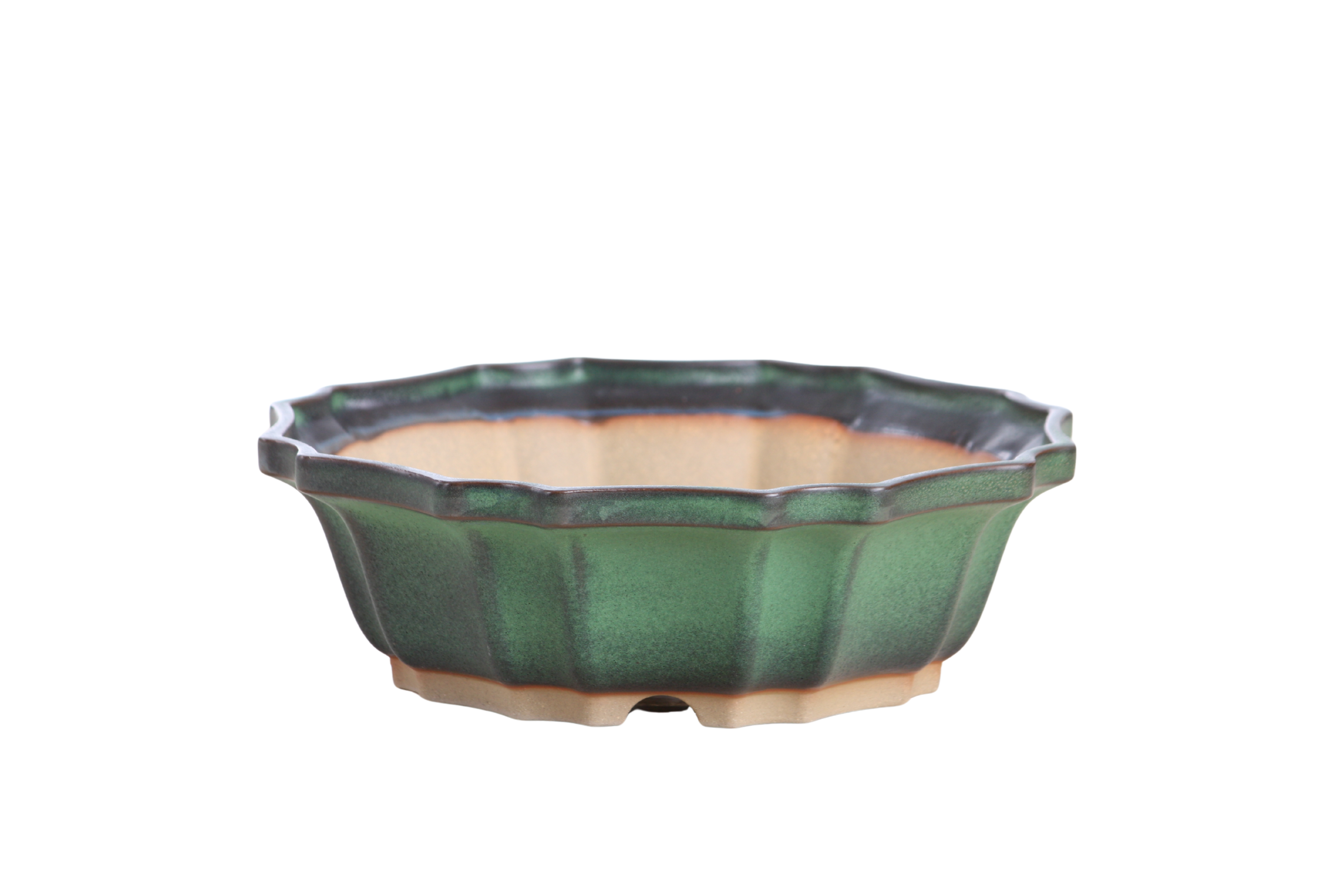 Willow Bonsai Ceramics Flower Design Bonsai Pot 8 Inch – Elegant by Willow Bonsai Ceramics - main product image for Resin Society