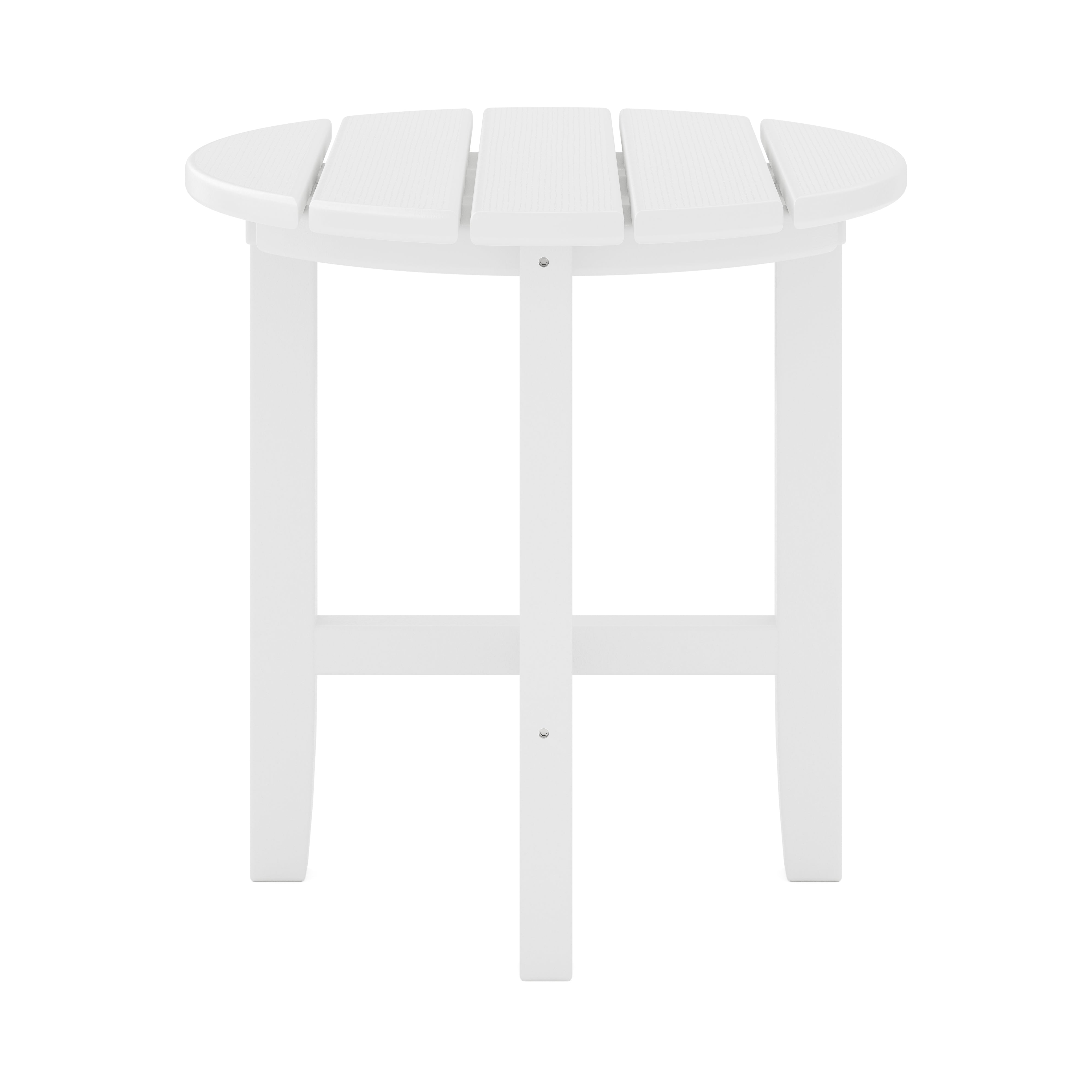 SoPoly 18 inch Classic Round Side Table in Black color