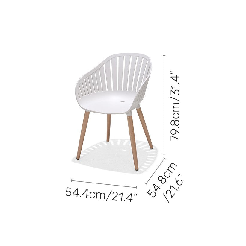 Nassau 3pc Bistro Set – White Social Plastic® by LifestyleGarden US - product image 7 for Resin Society
