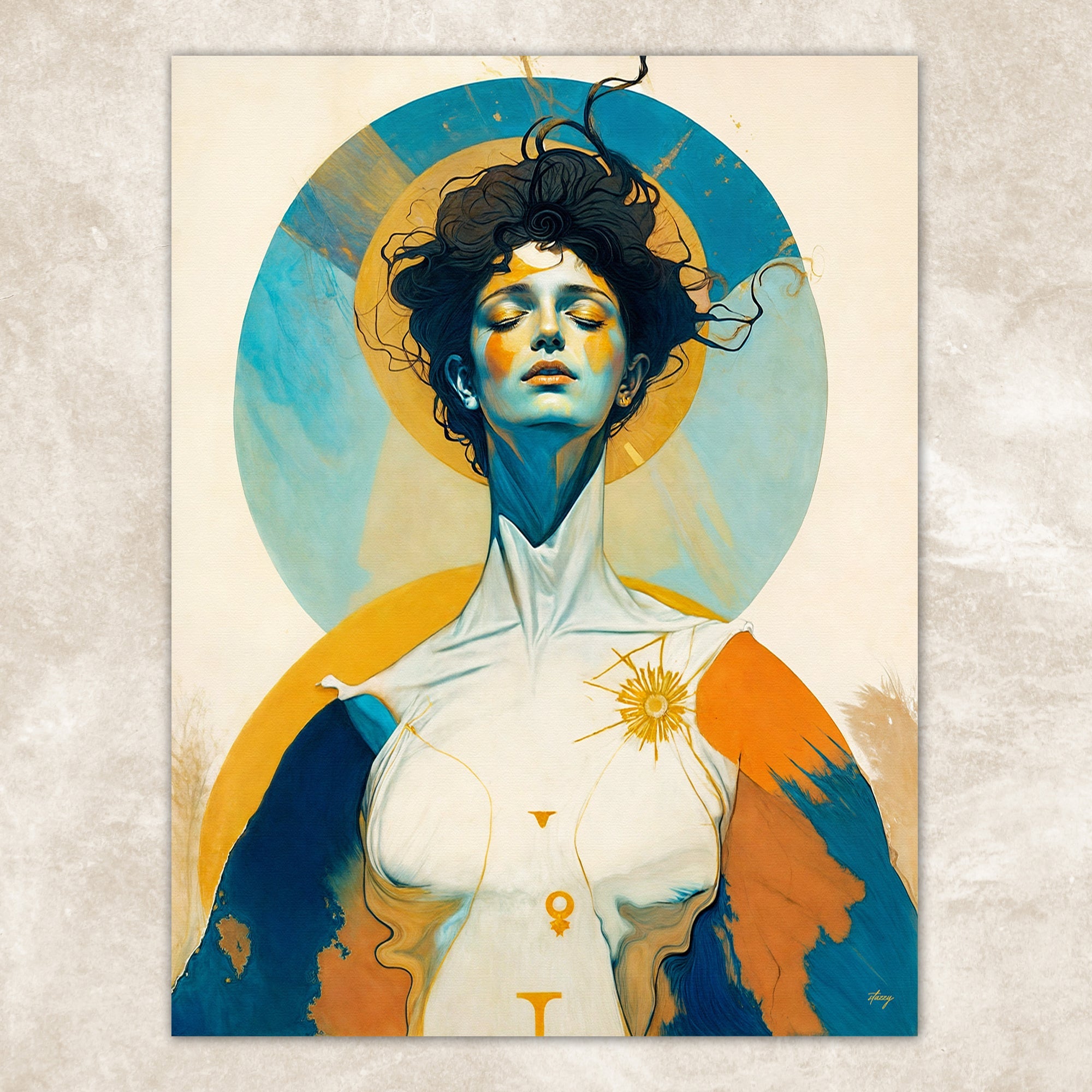 Canvas Print: "Divine Hypnosis" by Tailored Canvases - main product image for Resin Society