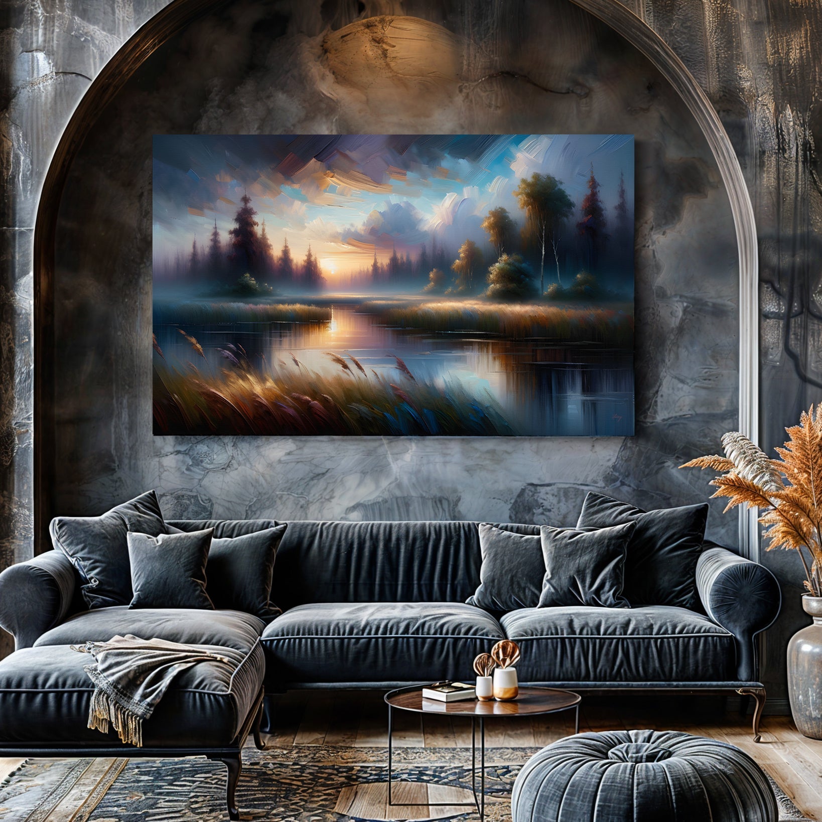 Canvas Print: "Dreaming Dusk" by Tailored Canvases - product image 2 for Resin Society