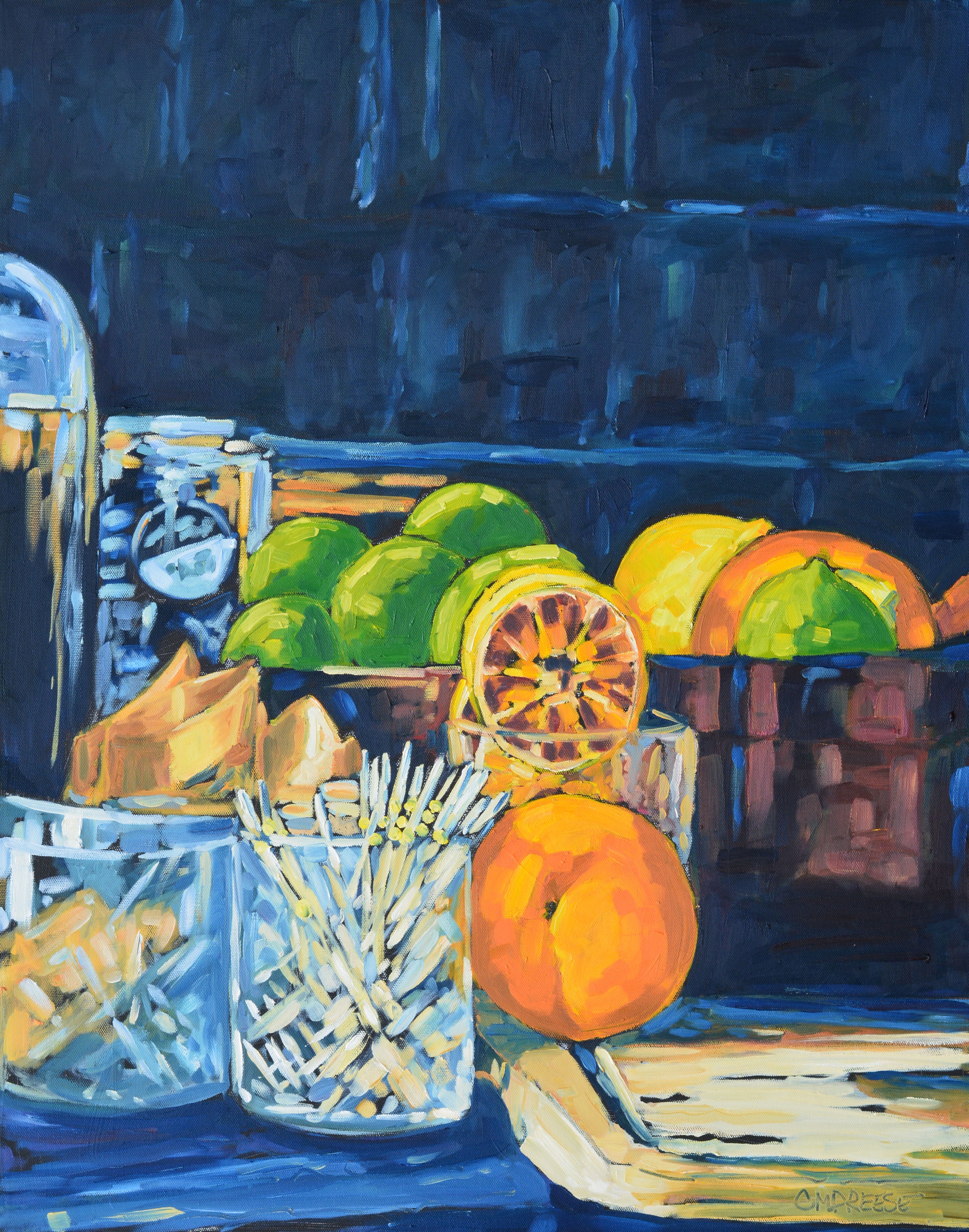 "Bar Conversations" Giclee Print