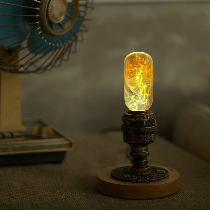 Three handcrafted resin LED bulbs in a gift set from EP Designlab LLC