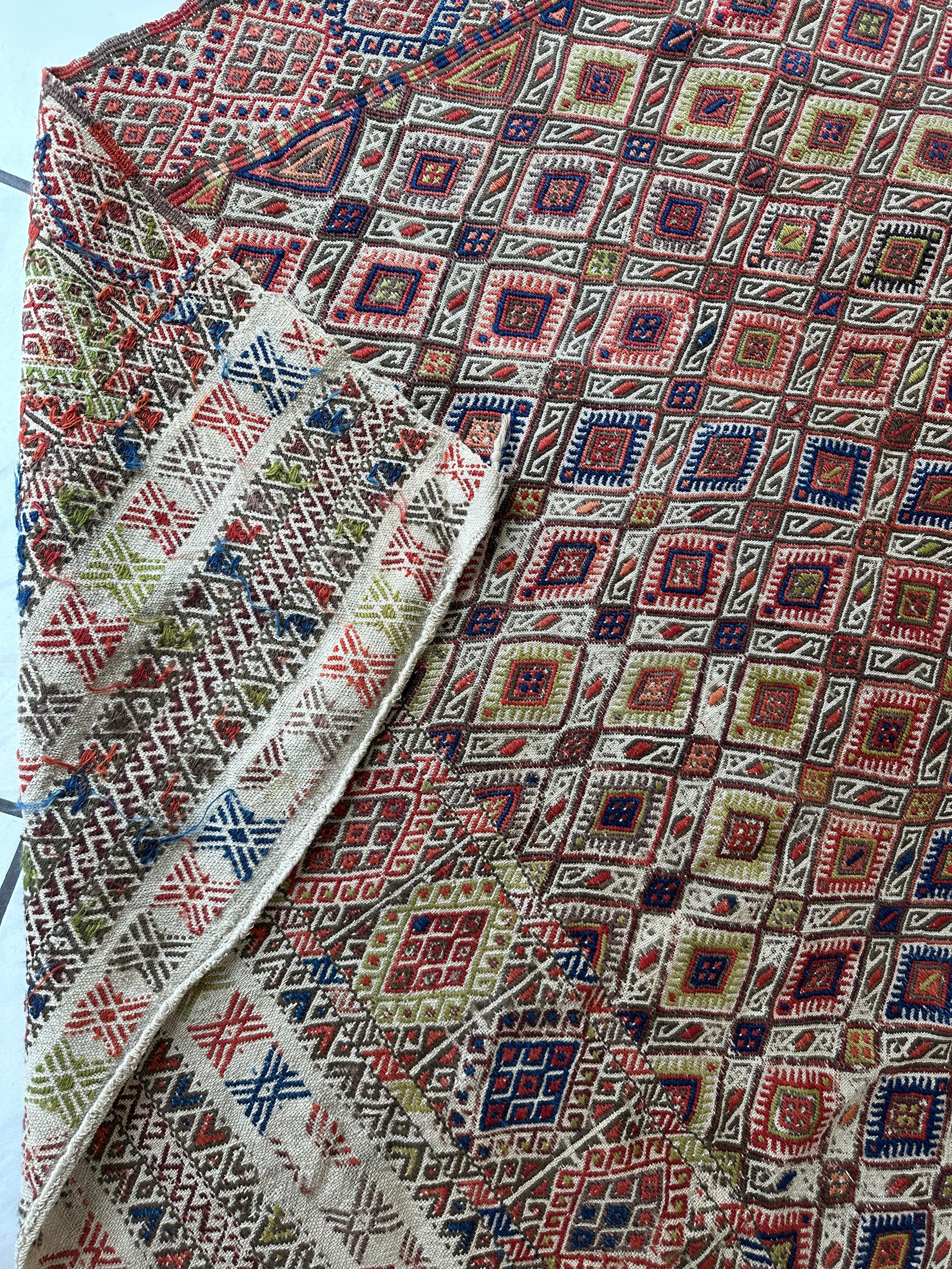 Antique Turkish Jajim Wool Rug 5’6” x 14’5” by Rugistan - product image 12 for Resin Society