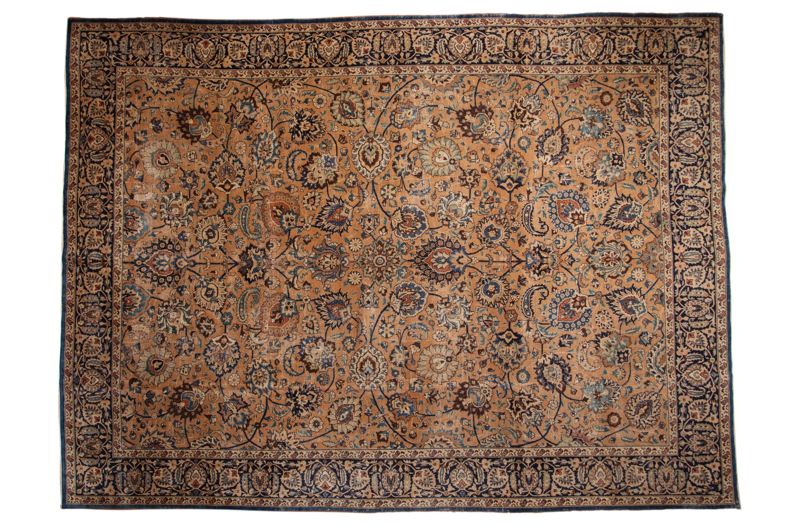RESERVED 10.5x14 Vintage Meshed Carpet
