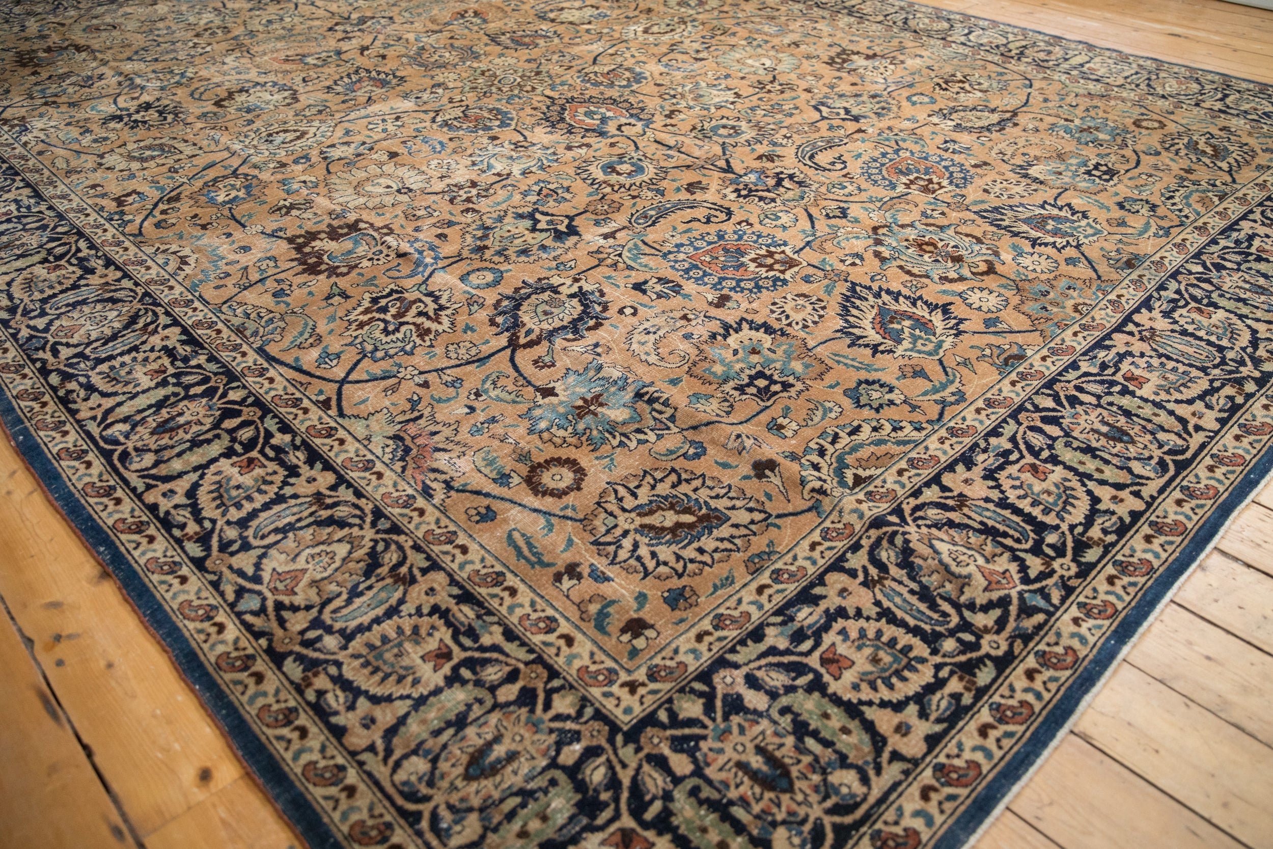 RESERVED 10.5x14 Vintage Meshed Carpet