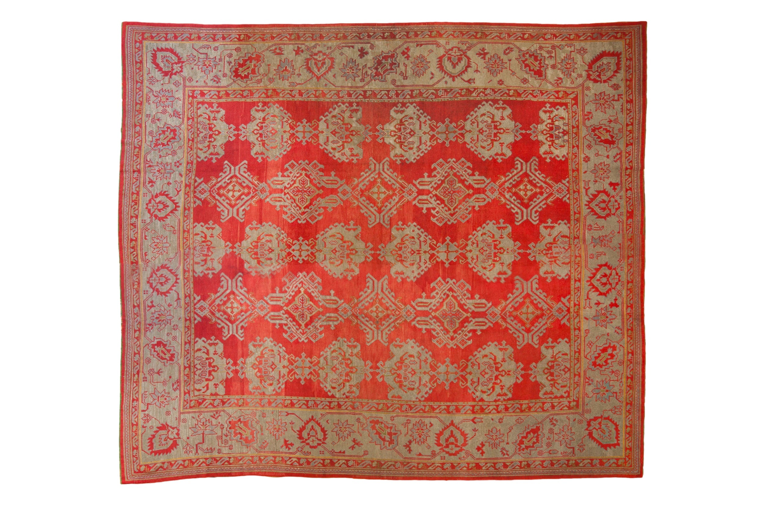 13.5x15 Antique Oushak Square Carpet by Old New House® - main product image for Resin Society