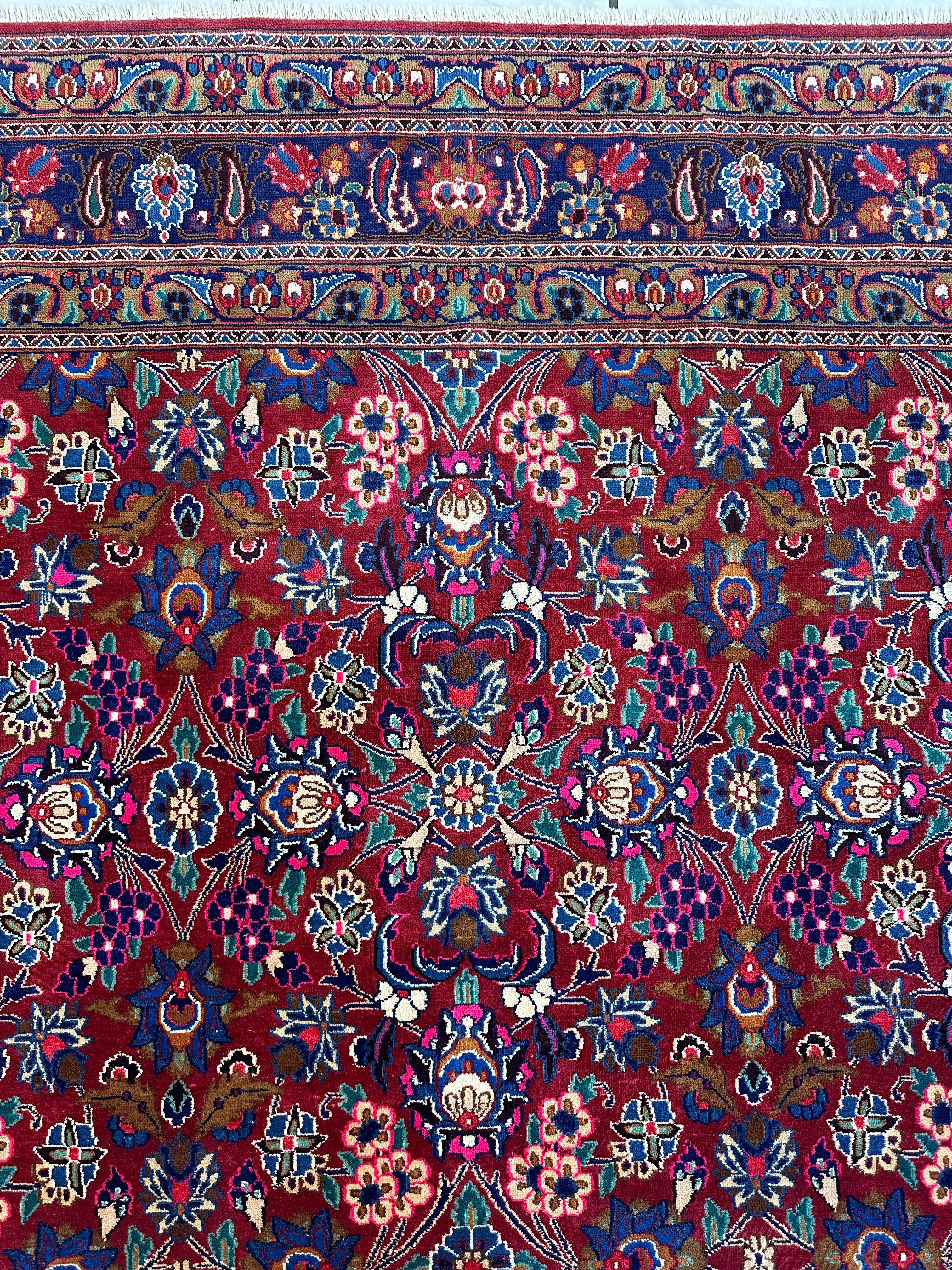 Persian Mashhad I Fine Allover Rug Wool 7 x 10 by Rugistan - product image 13 for Resin Society