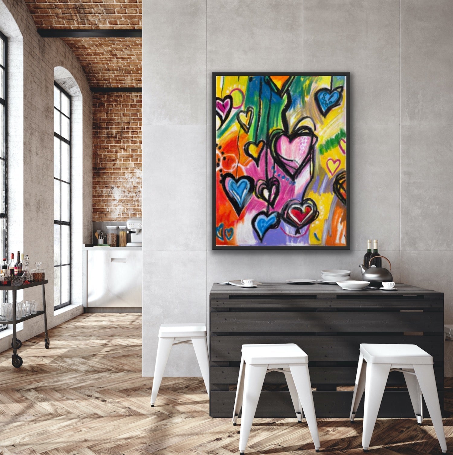 Hearts - Art Prints detail image - Resin Society