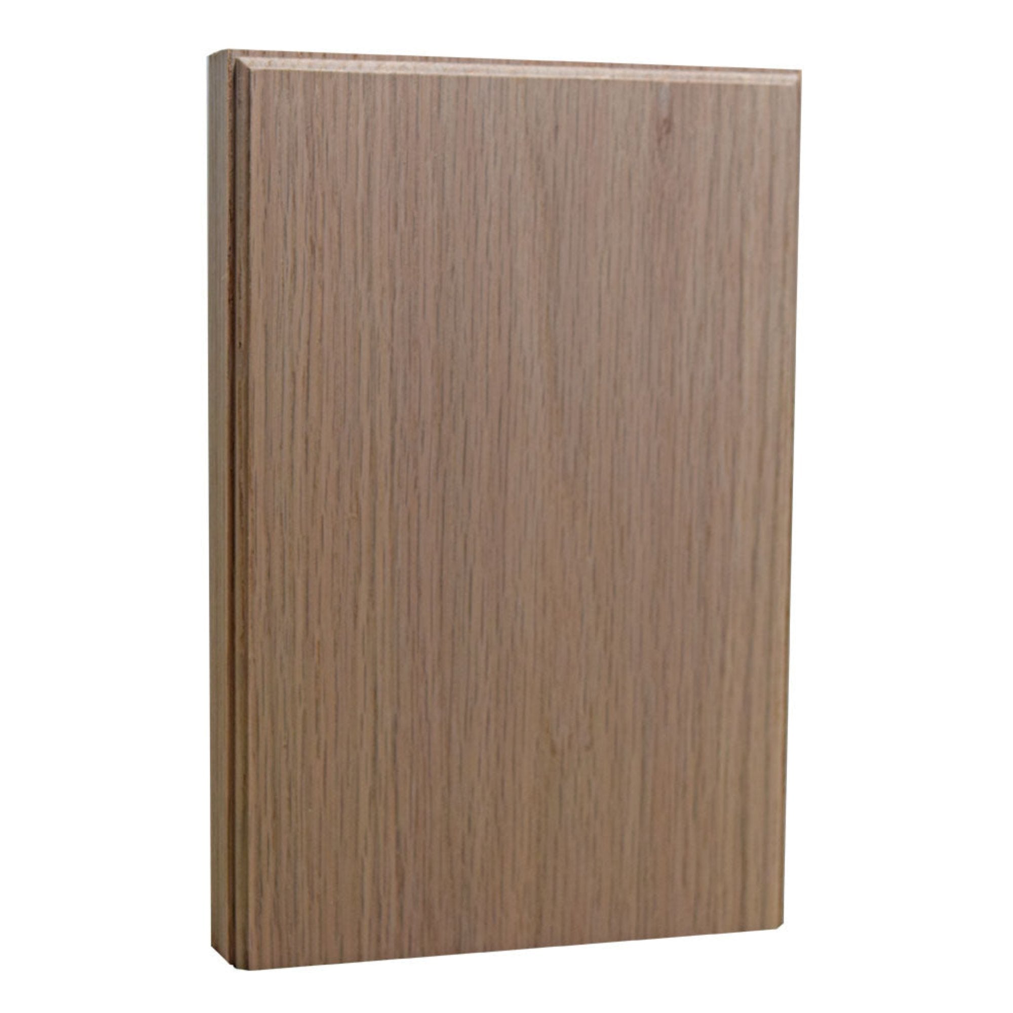 Unfinished hardwood casing plinth block 1 inch thick by 5.5 inches wide by 8.25 inches tall