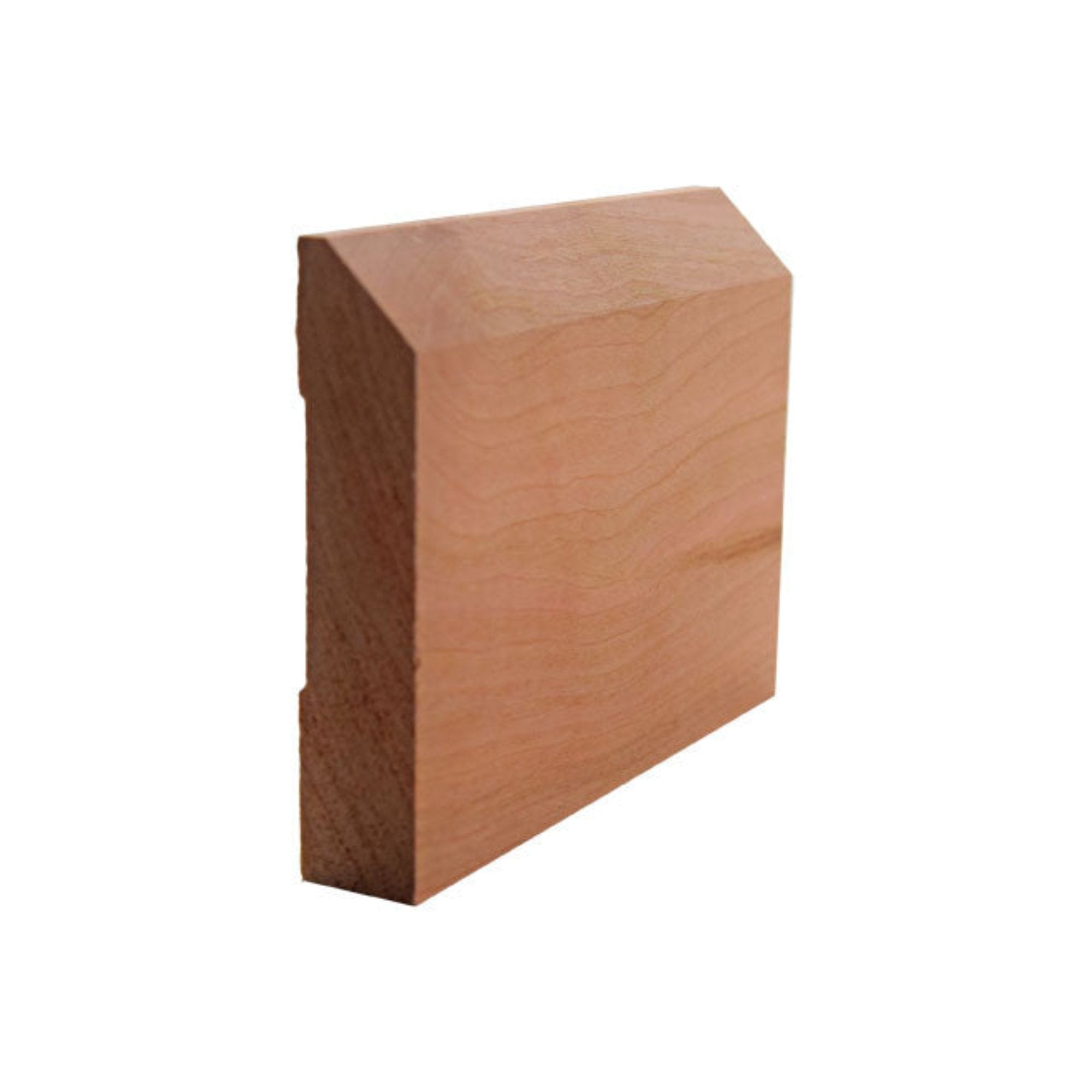 EWBB14 Beveled Edge Baseboard hardwood moulding unfinished in various wood types