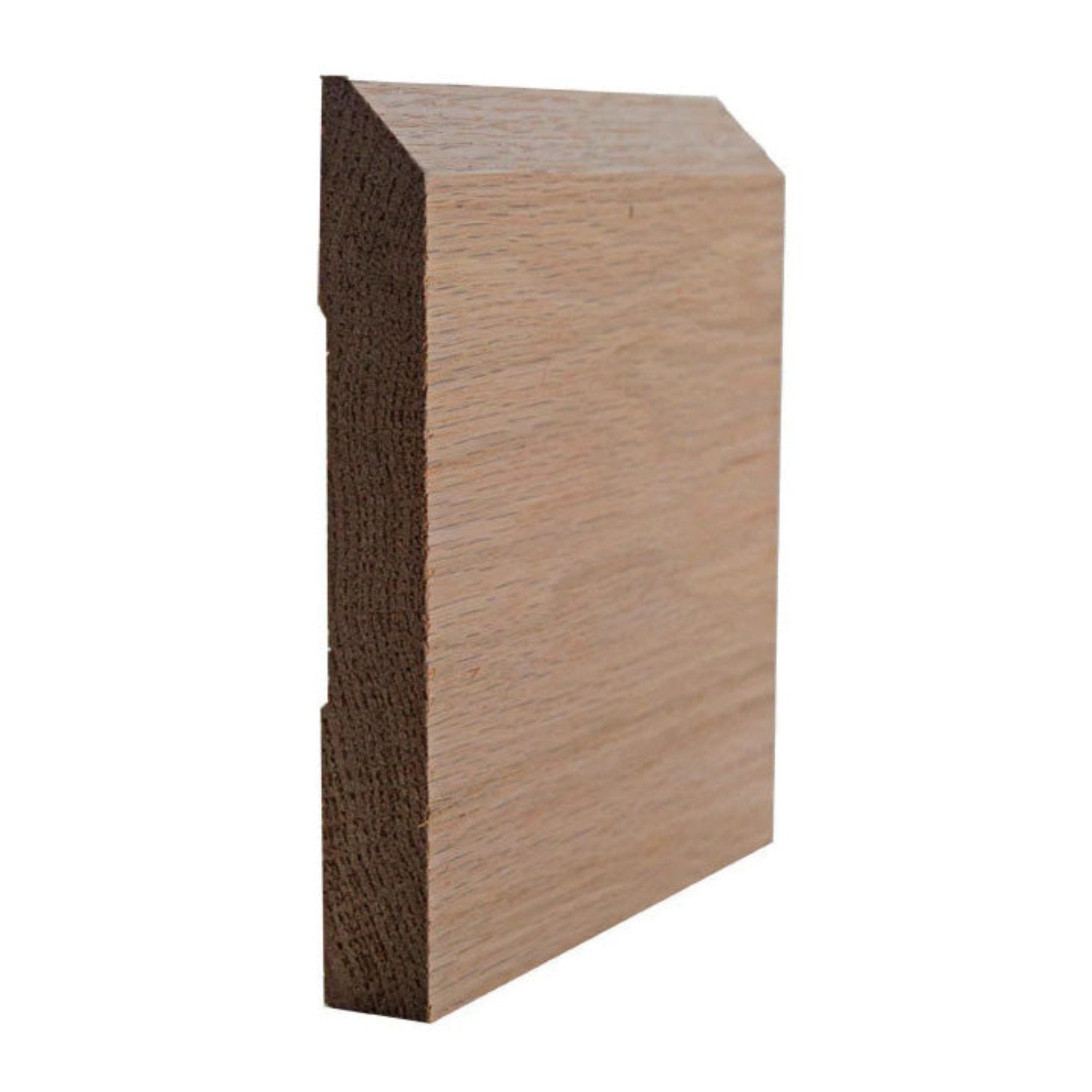 EWBB15 Beveled Edge Baseboard 5-1/4 inch tall unfinished solid hardwood moulding