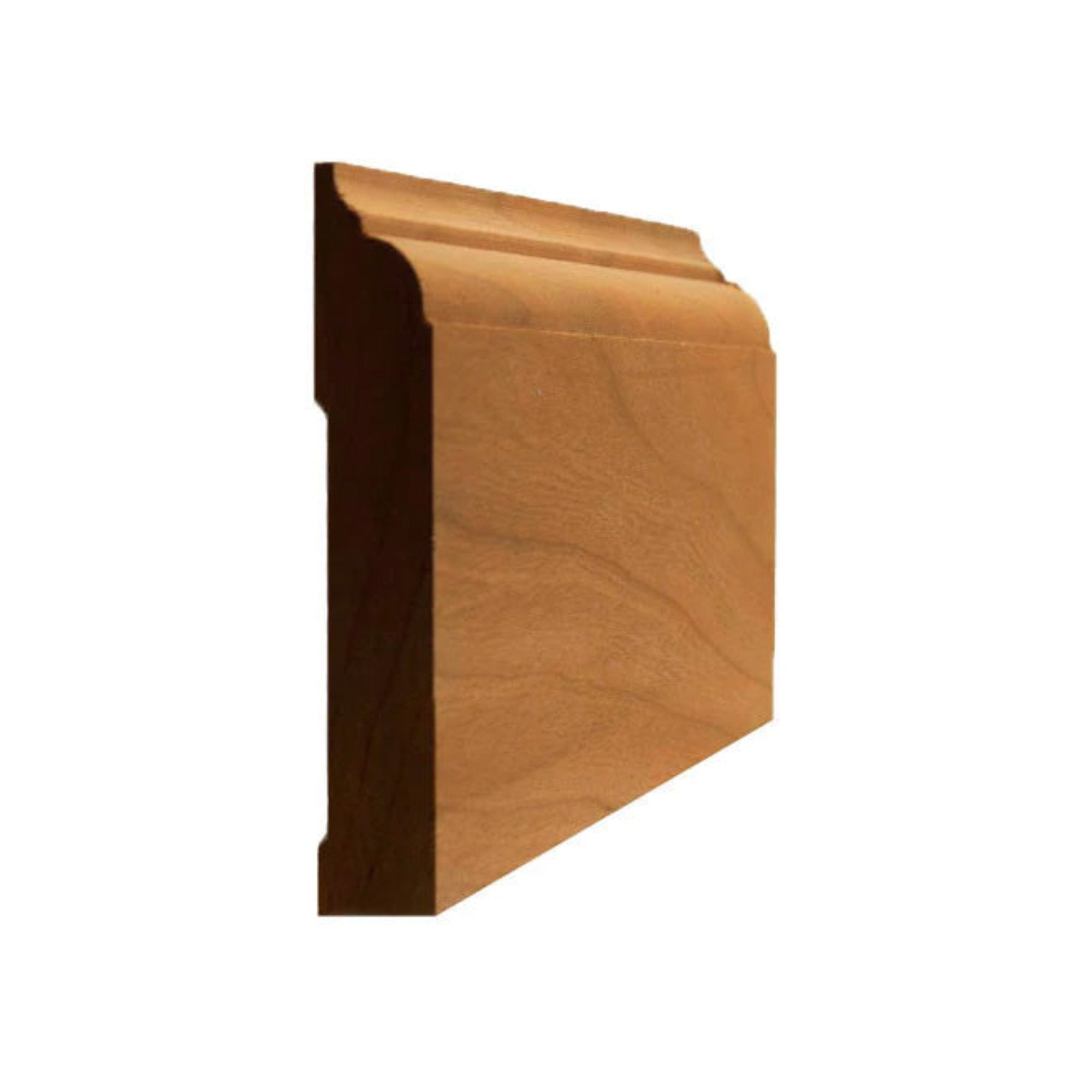 EWBB22 Nose & Cove 3-1/2 inch tall unfinished solid hardwood baseboard moulding