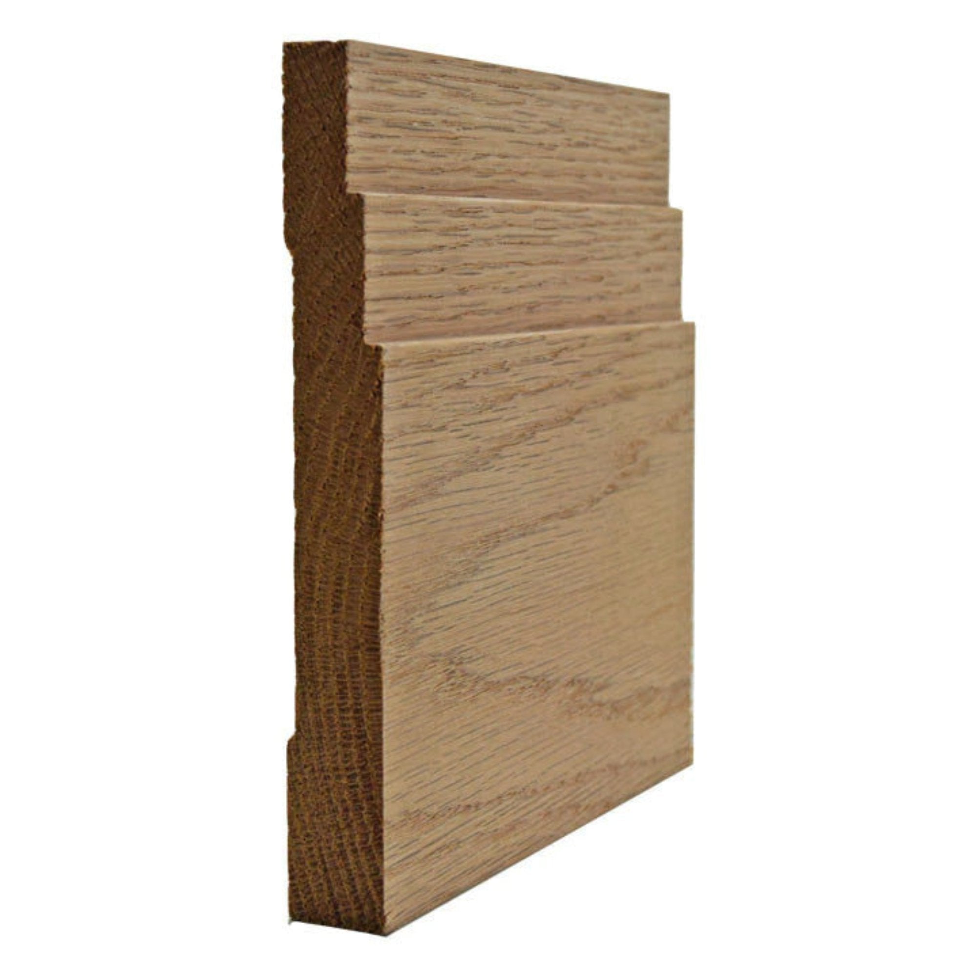 EWBB29 Contemporary Stepped Baseboard Unfinished in various hardwoods