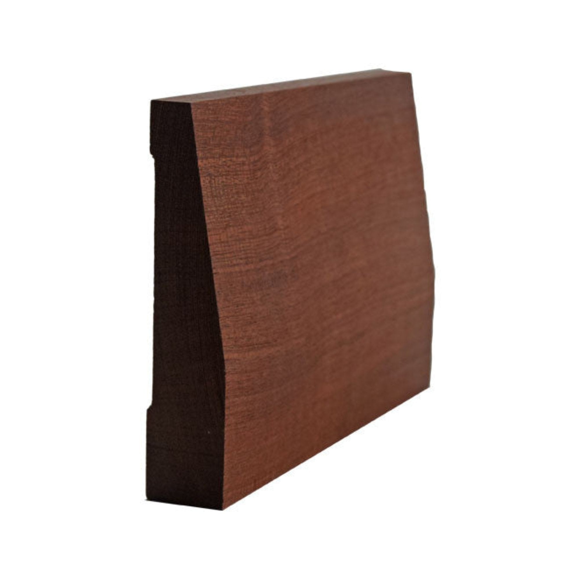 EWBB32 Beveled 3-1/2 inch tall x 3/4 inch thick unfinished hardwood baseboard moulding in various wood types