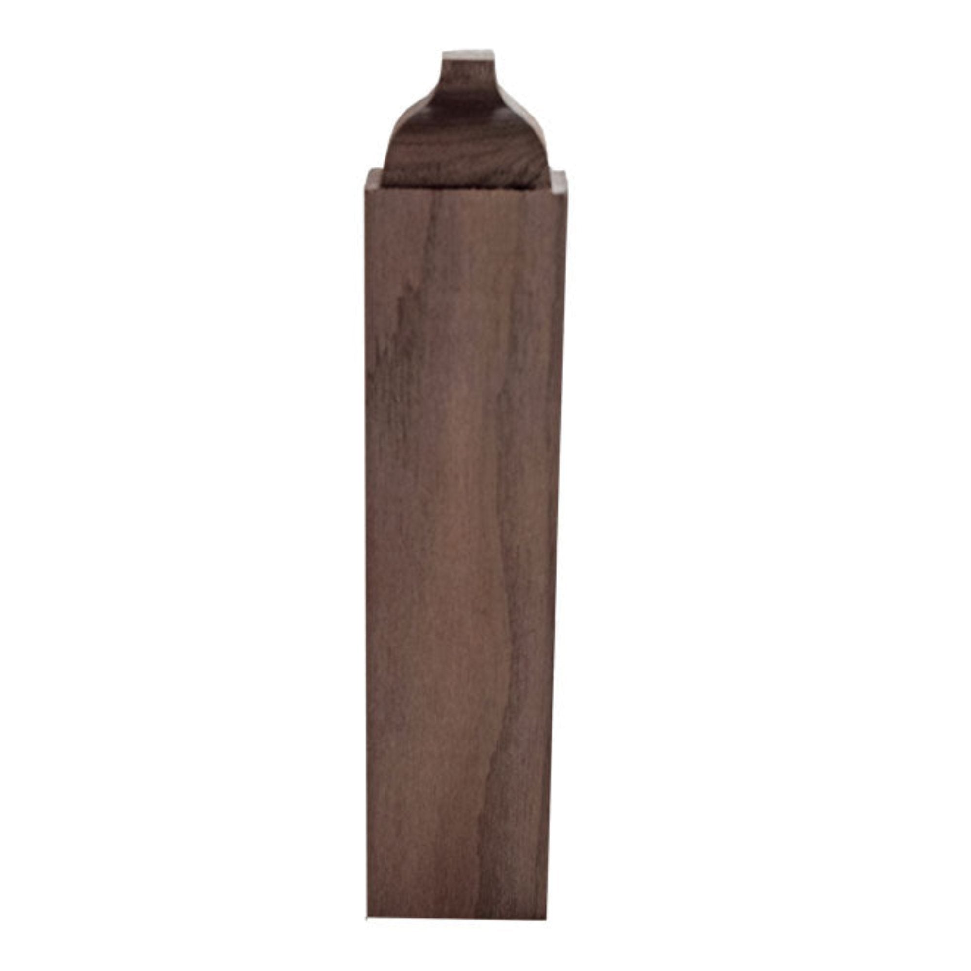 Unfinished hardwood baseboard middle block molding in various wood types