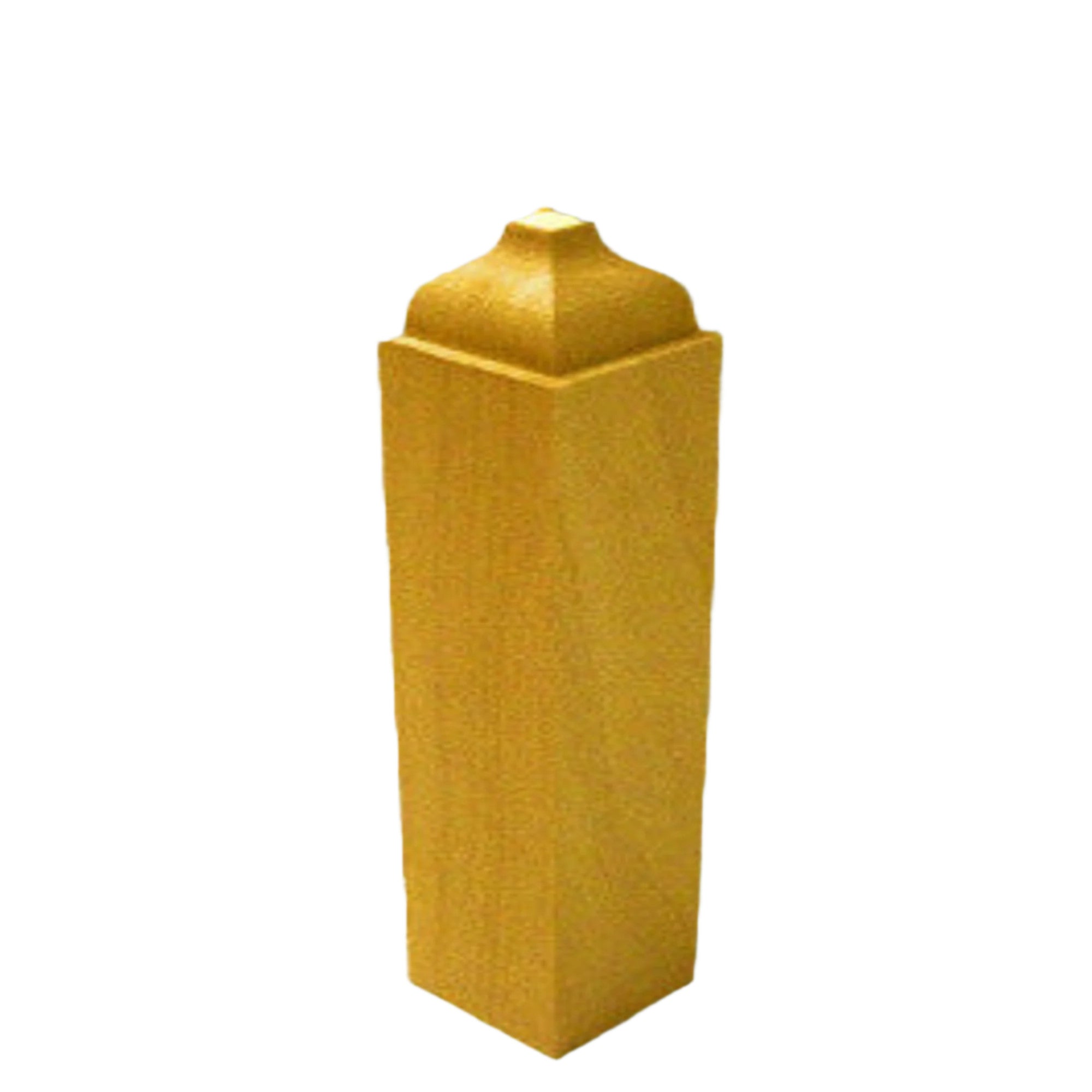 Unfinished poplar base outside corner block 8.5 inch tall with groove edge