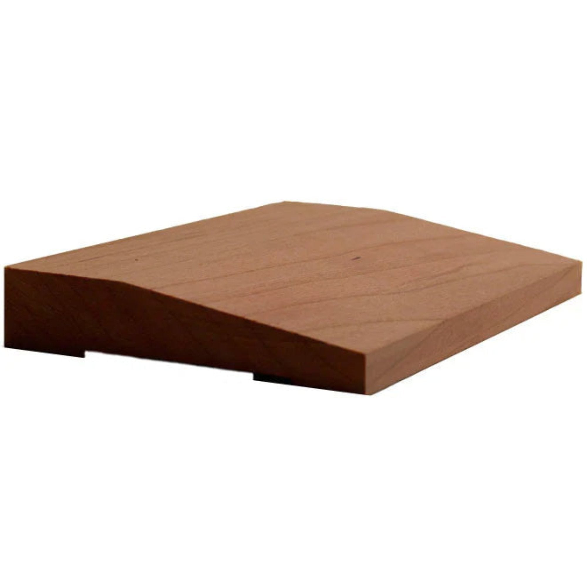 EWCA42 Contemporary 3-1/2 inch wide by 3/4 inch thick beveled hardwood casing trim in various wood species