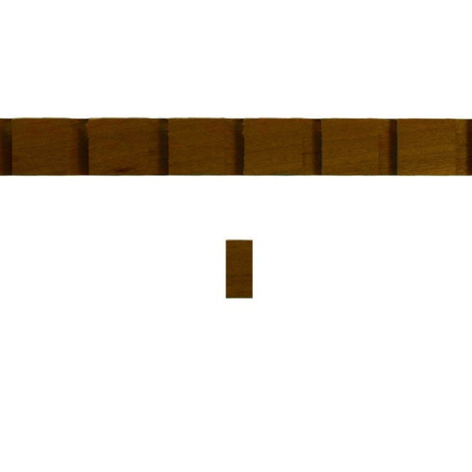 EWCD91 unfinished hardwood dentil moulding showing saw tooth profile