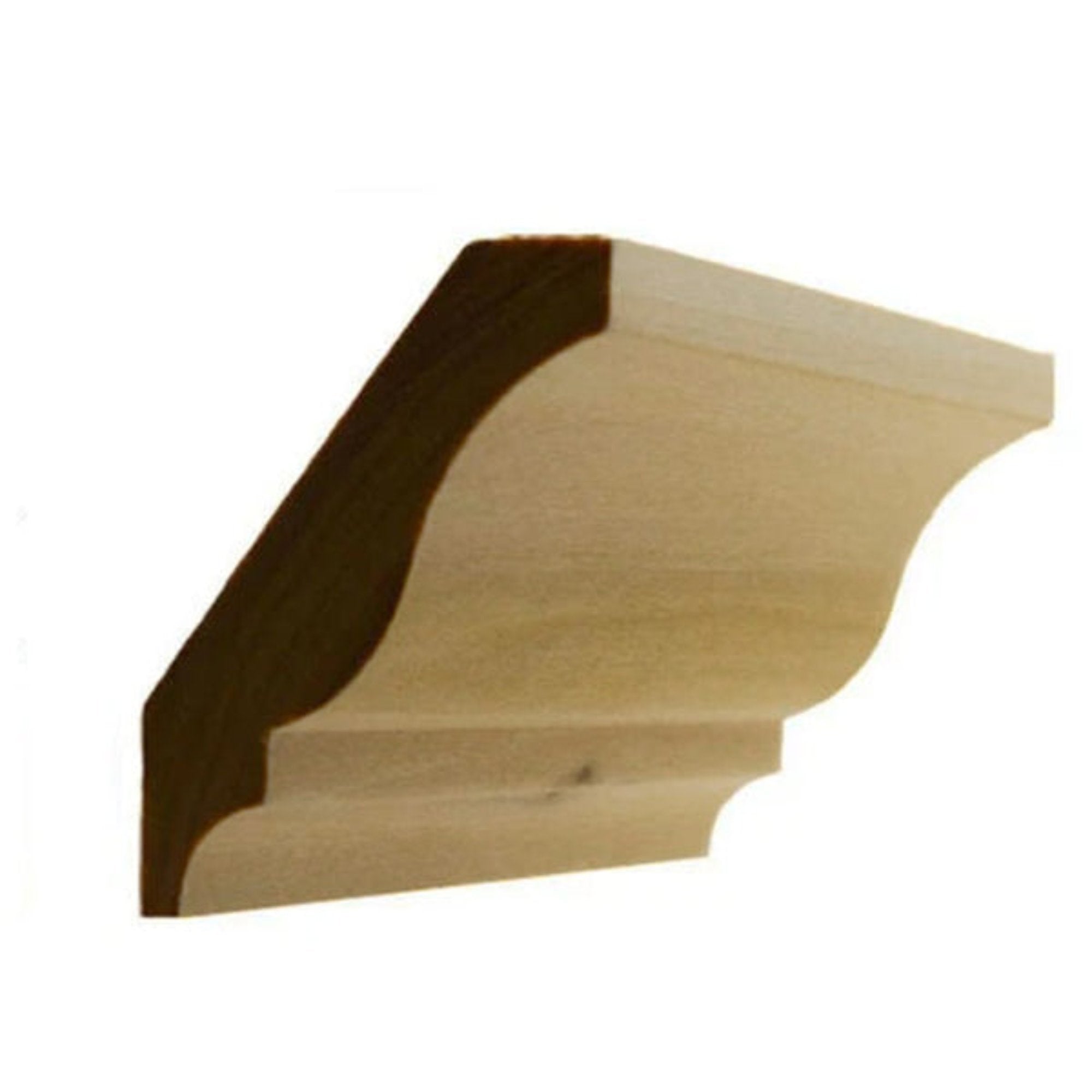 EWCR12 Colonial Crown Moulding unfinished hardwood profile