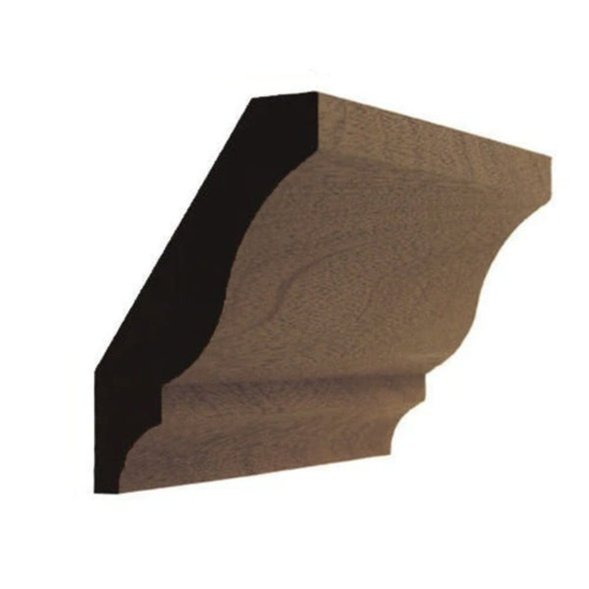 EWCR12 Colonial Crown Moulding unfinished hardwood profile