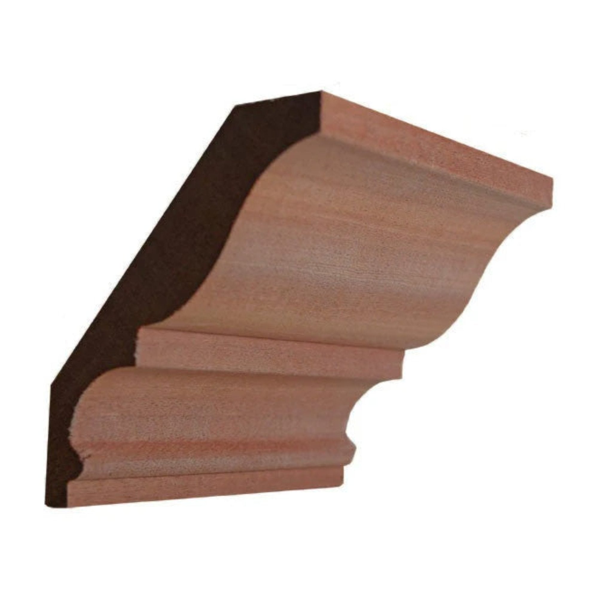 EWCR18 unfinished hardwood crown molding showing traditional profile
