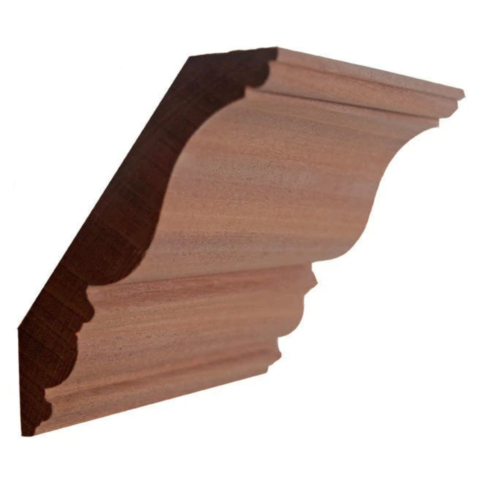 EWCR27 unfinished hardwood crown molding showing traditional profile