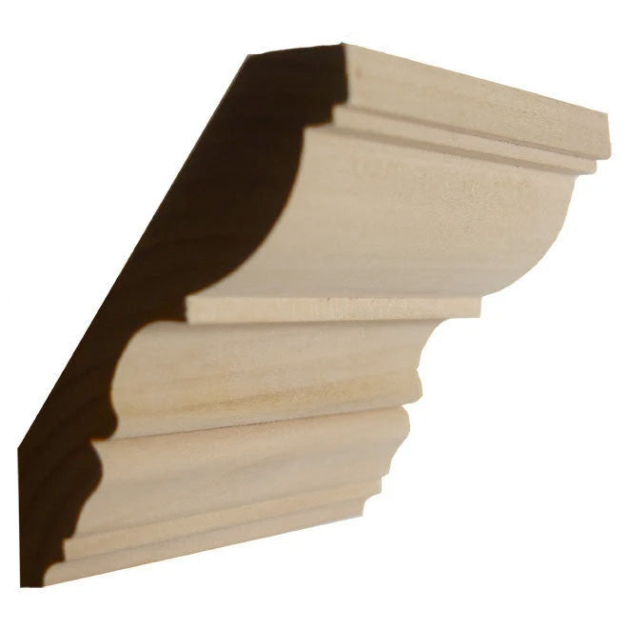 EWCR30 unfinished solid hardwood crown molding by NewMouldings