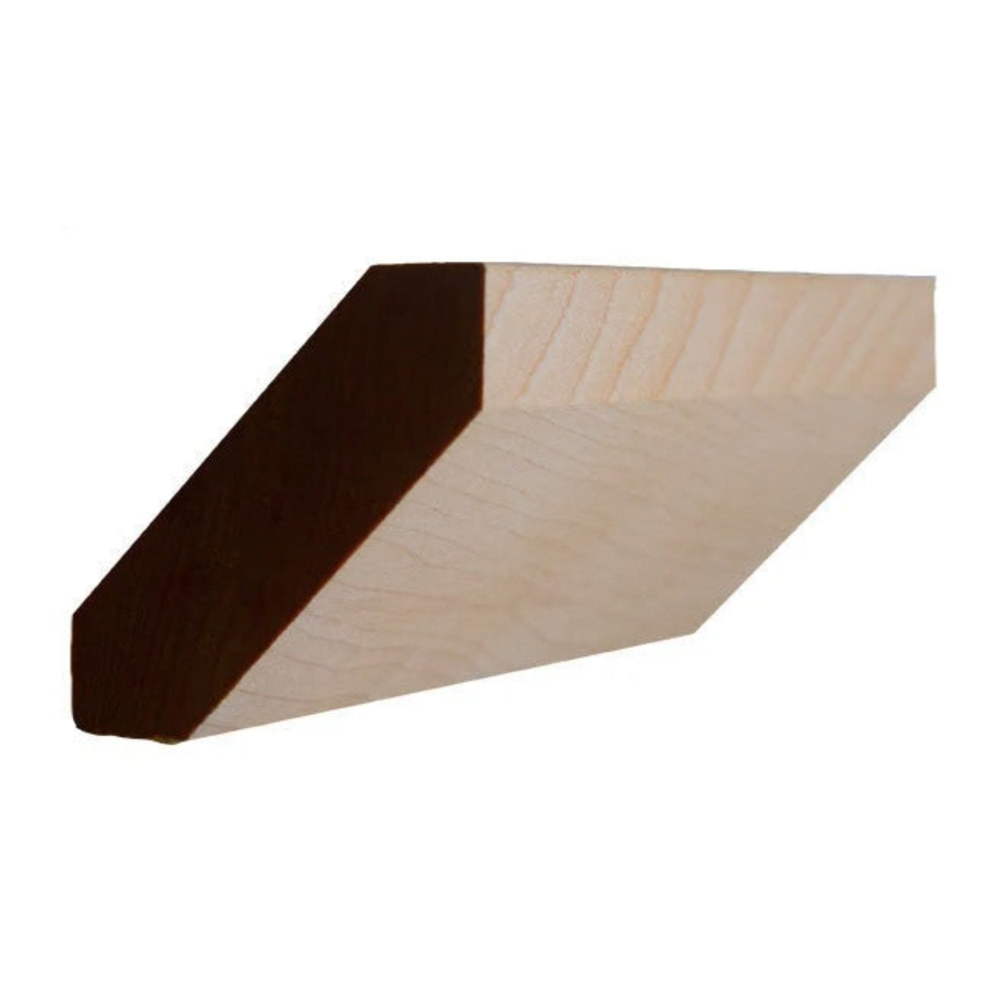 EWCR37 unfinished hardwood crown molding in shaker style