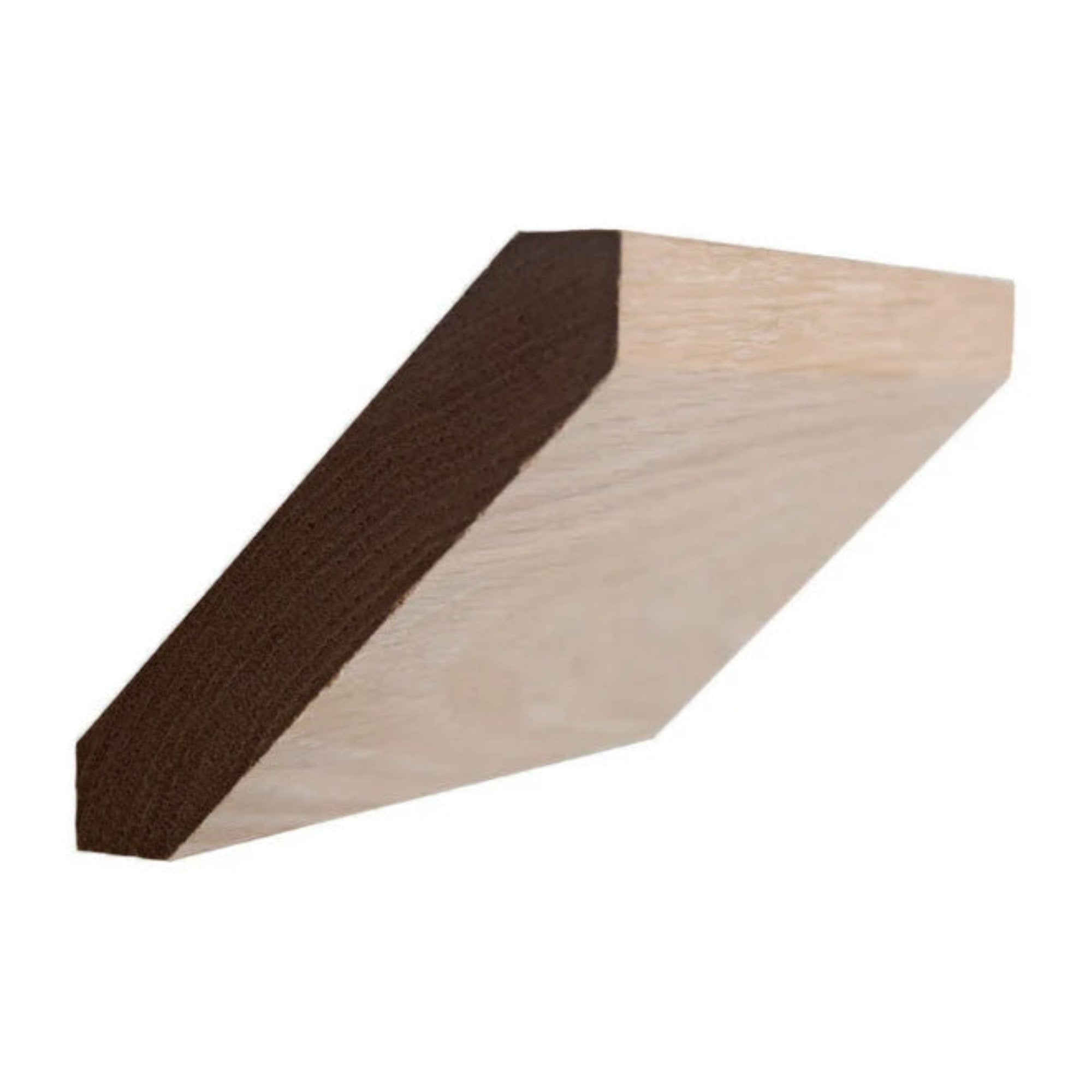 EWCR38 unfinished solid hardwood crown molding, shaker style