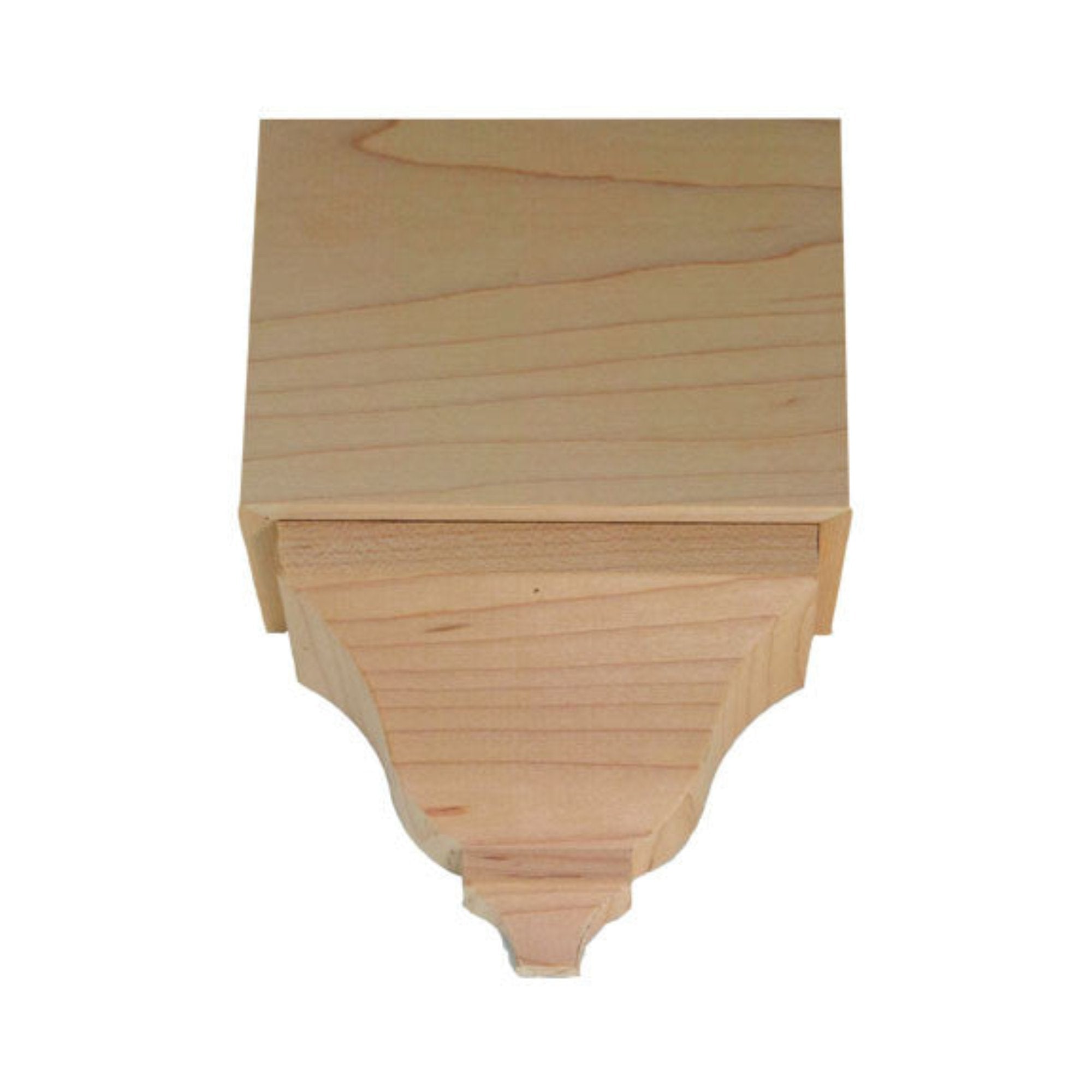 EWCR62 unfinished hardwood crown block molding in various wood types