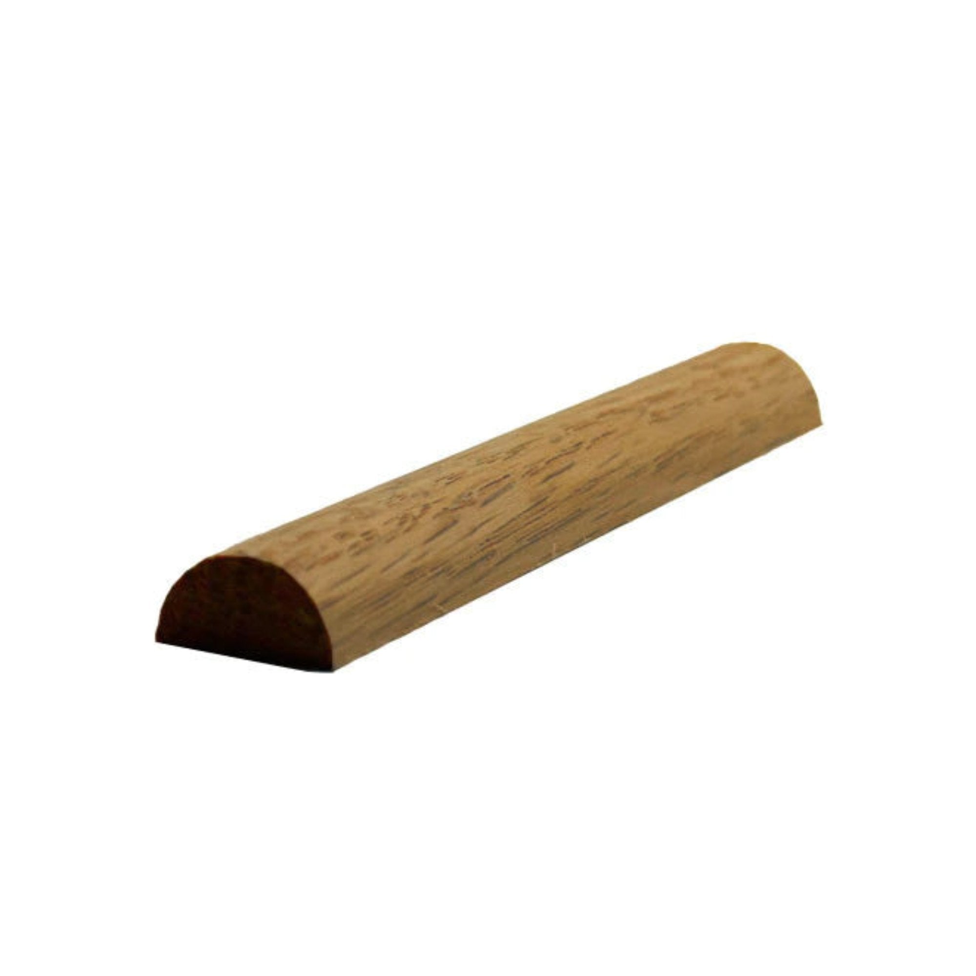 Unfinished half round hardwood molding trim 3/4 inch wide by 3/8 inch thick