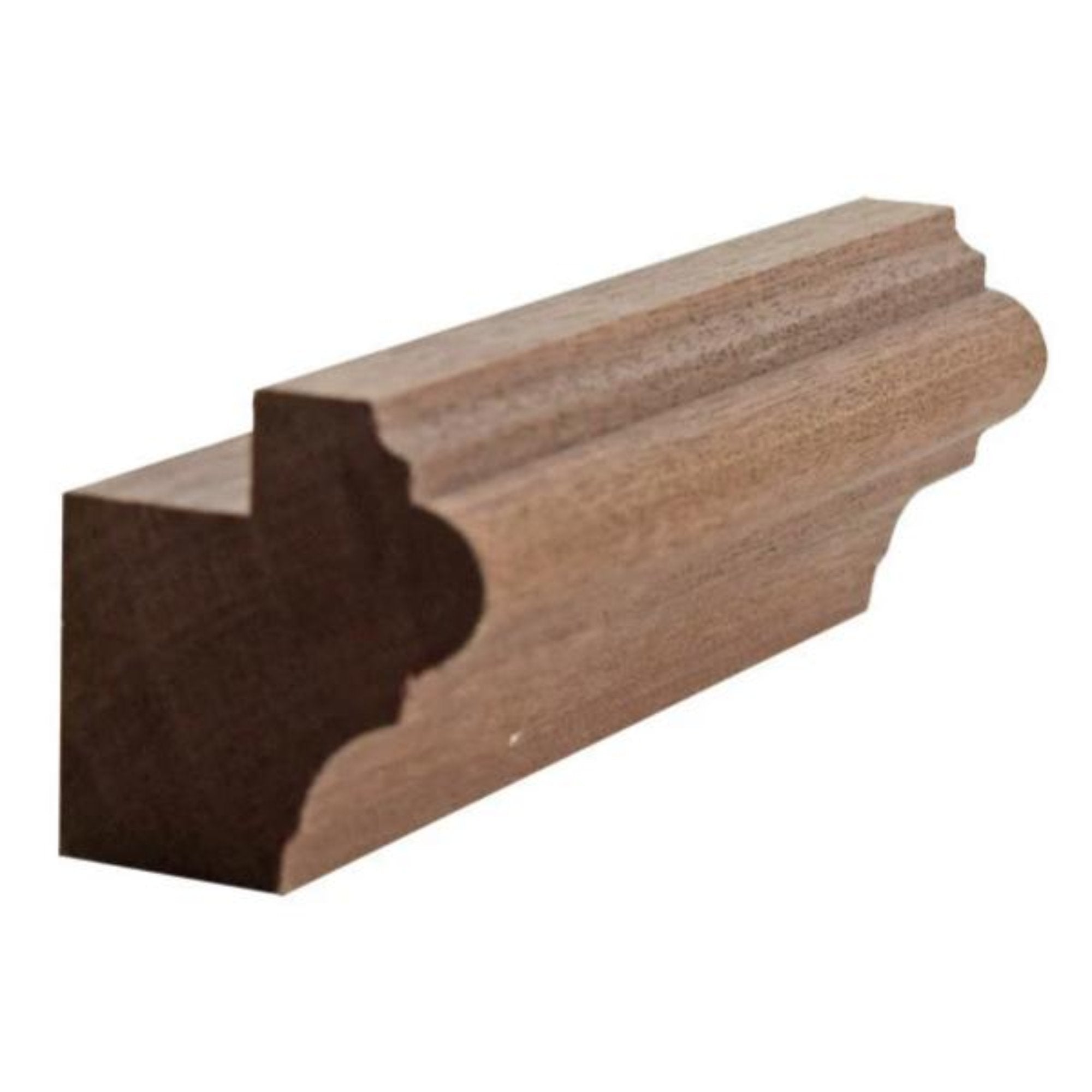 Unfinished solid hardwood kitchen cabinet light rail molding, 1-1/2 inch by 1-3/8 inch