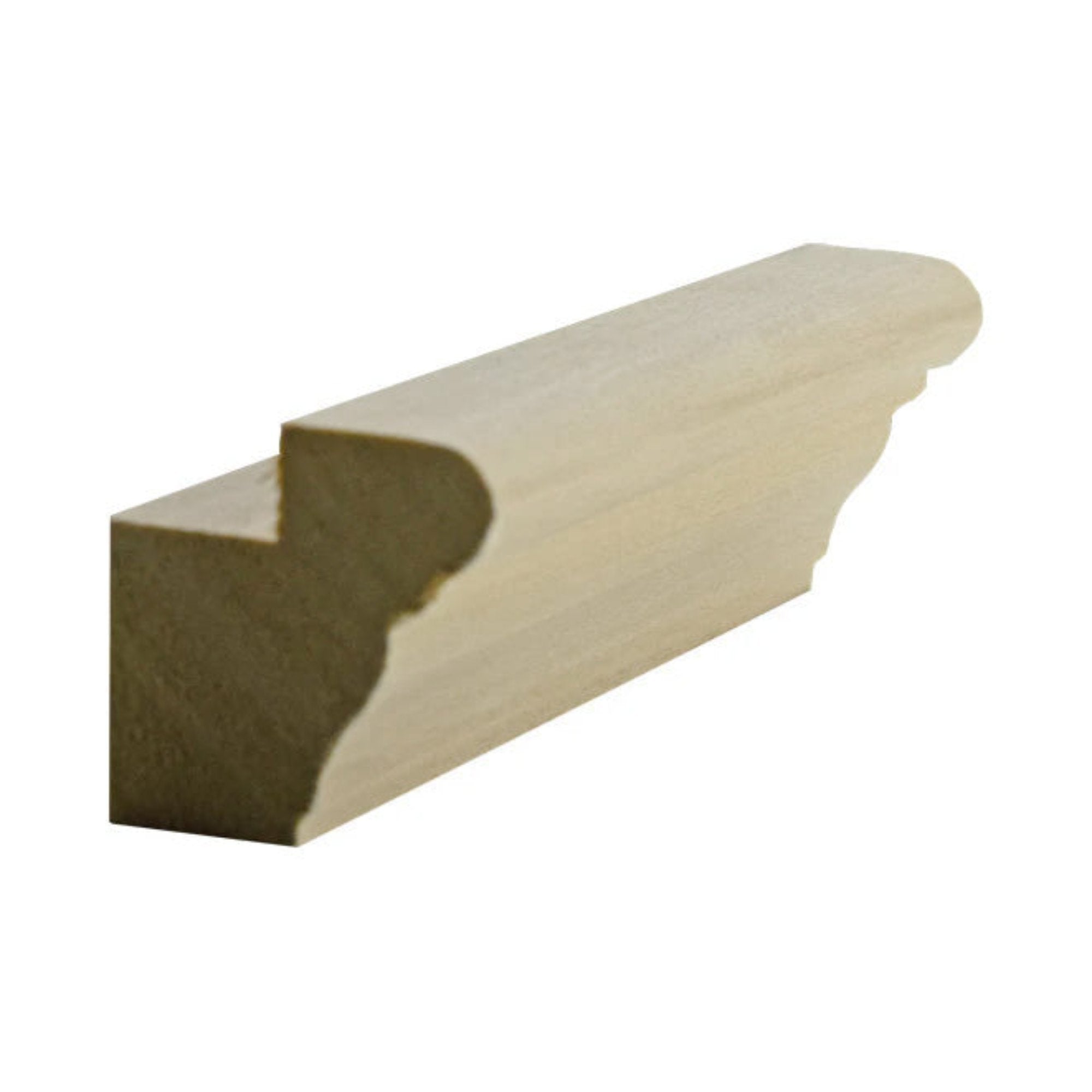 EWLR14 unfinished kitchen cabinet light rail trim in solid hardwood