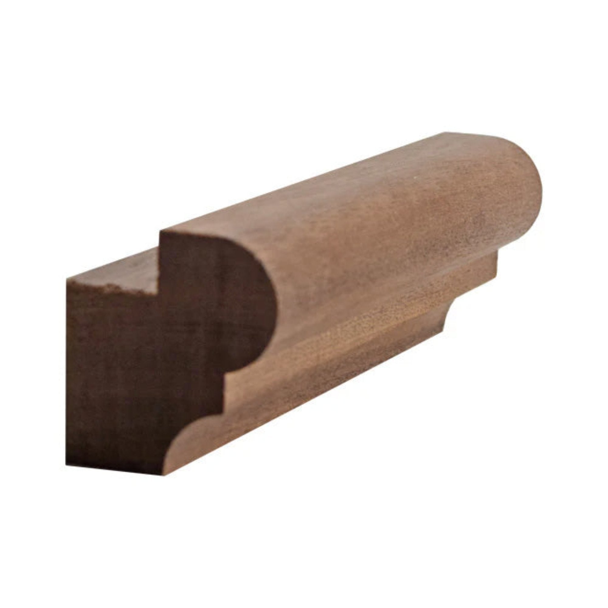 Unfinished solid hardwood kitchen cabinet light rail molding