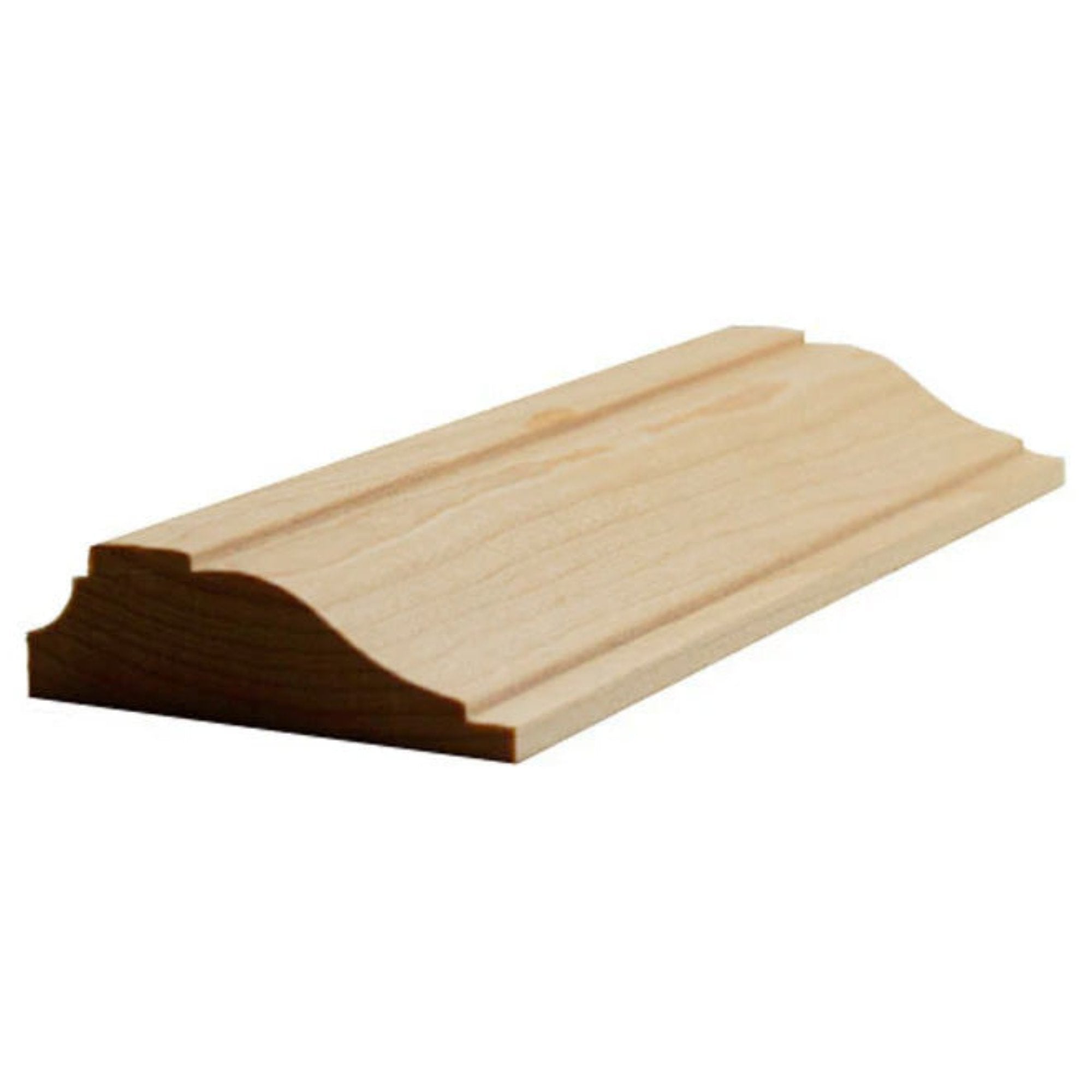 EWPM16 unfinished solid hardwood panel molding showing colonial ogee design