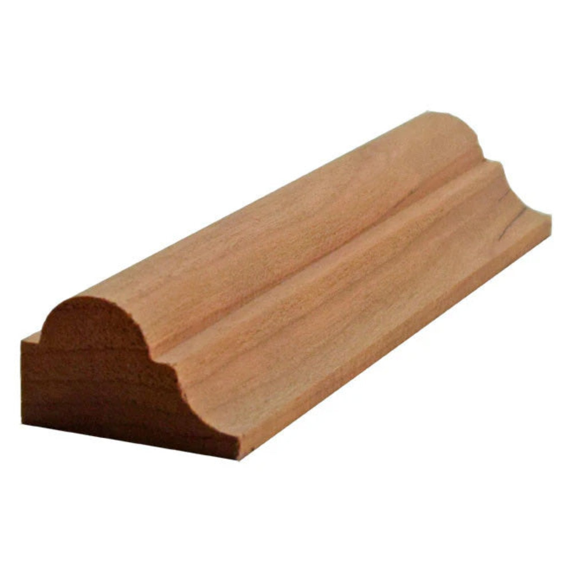 EWPM23 unfinished nose and cove panel molding 1-1/4 inch wide by 3/4 inch thick in various hardwood species