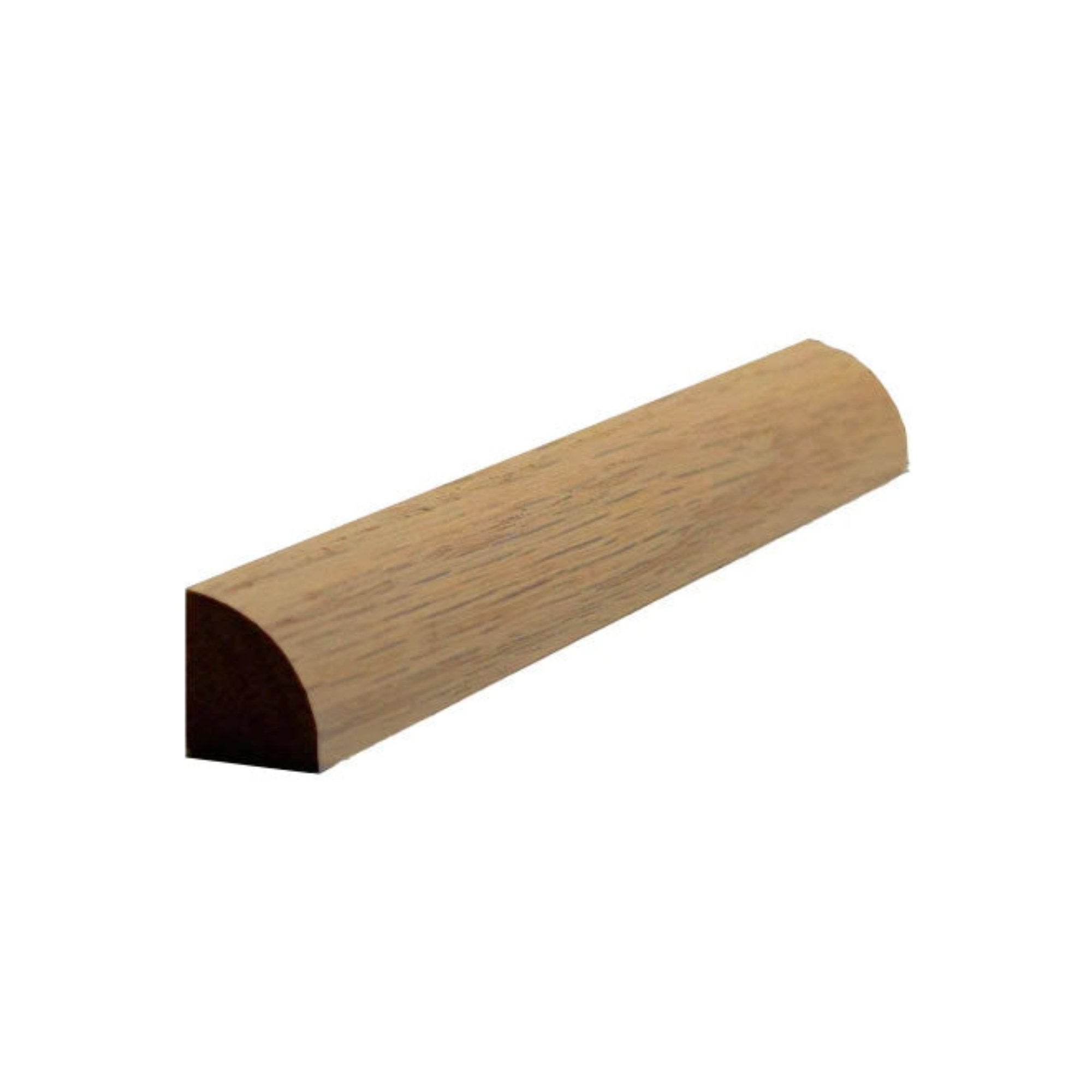 Unfinished quarter round hardwood molding trim 1/2 inch by 1/2 inch in various wood types