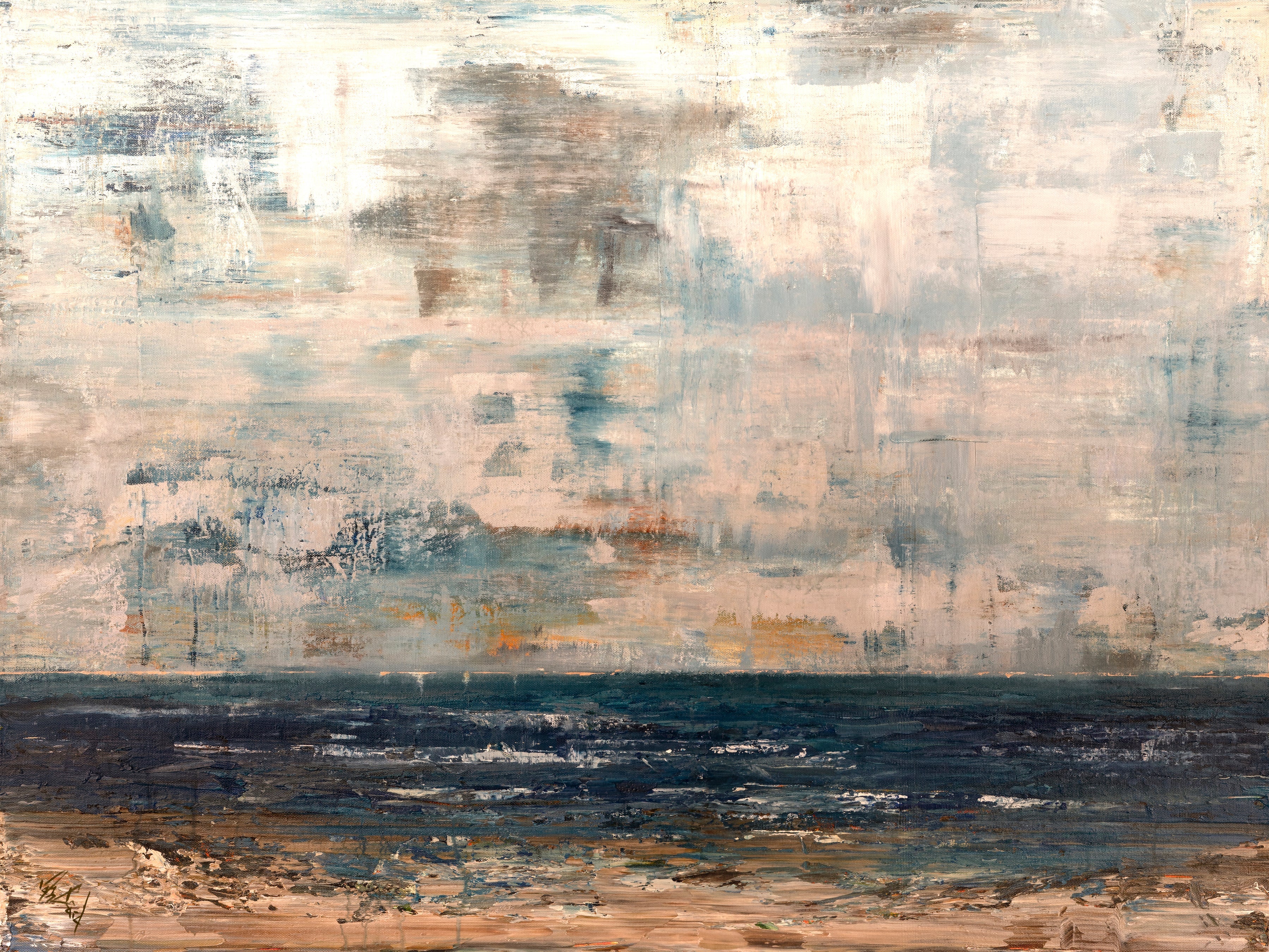 Earth Sea and Sky Artist Enhanced Canvas Print by John Beard Collection - main product image for Resin Society