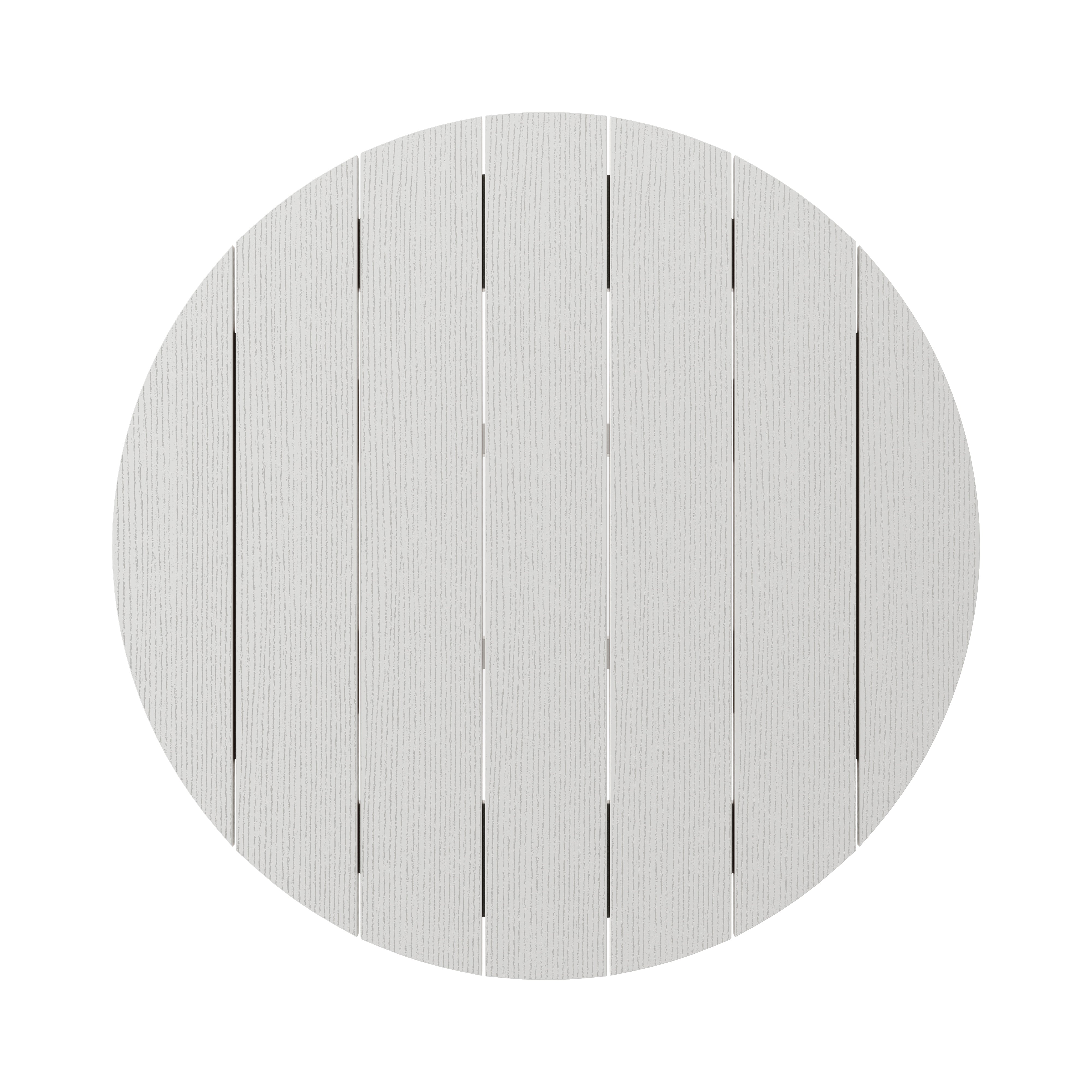 SoPoly 36 inch round outdoor dining table in multiple colors including Black, Destin White, Tybee Sand, and Heron Gray