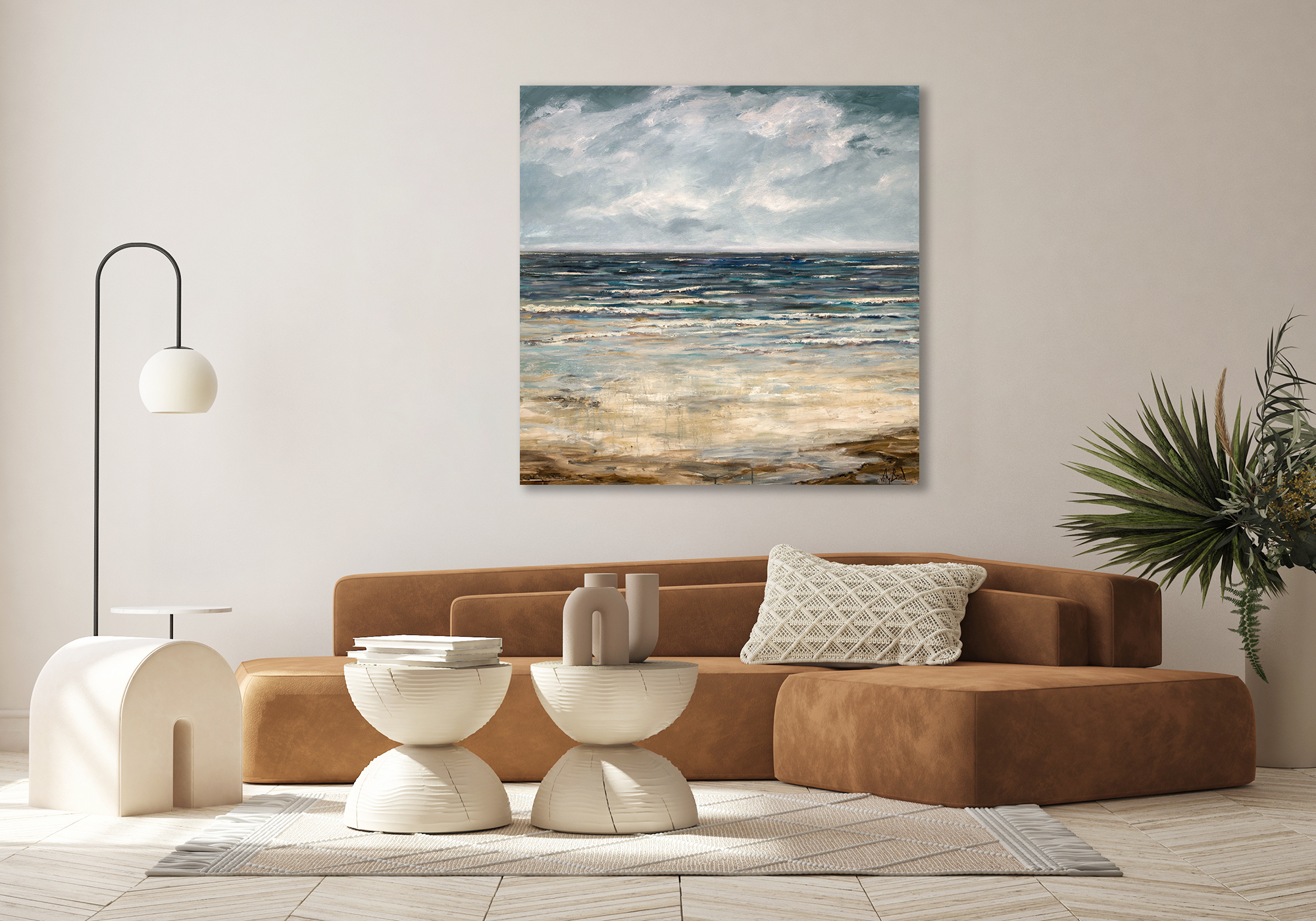 Emerald Sea Artist Enhanced Canvas Print by John Beard Collection - product image 2 for Resin Society
