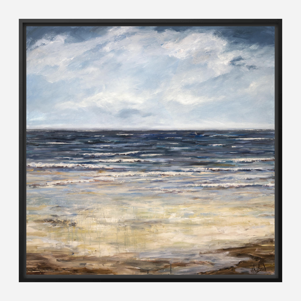 Emerald Sea Artist Enhanced Canvas Print by John Beard Collection - product image 9 for Resin Society