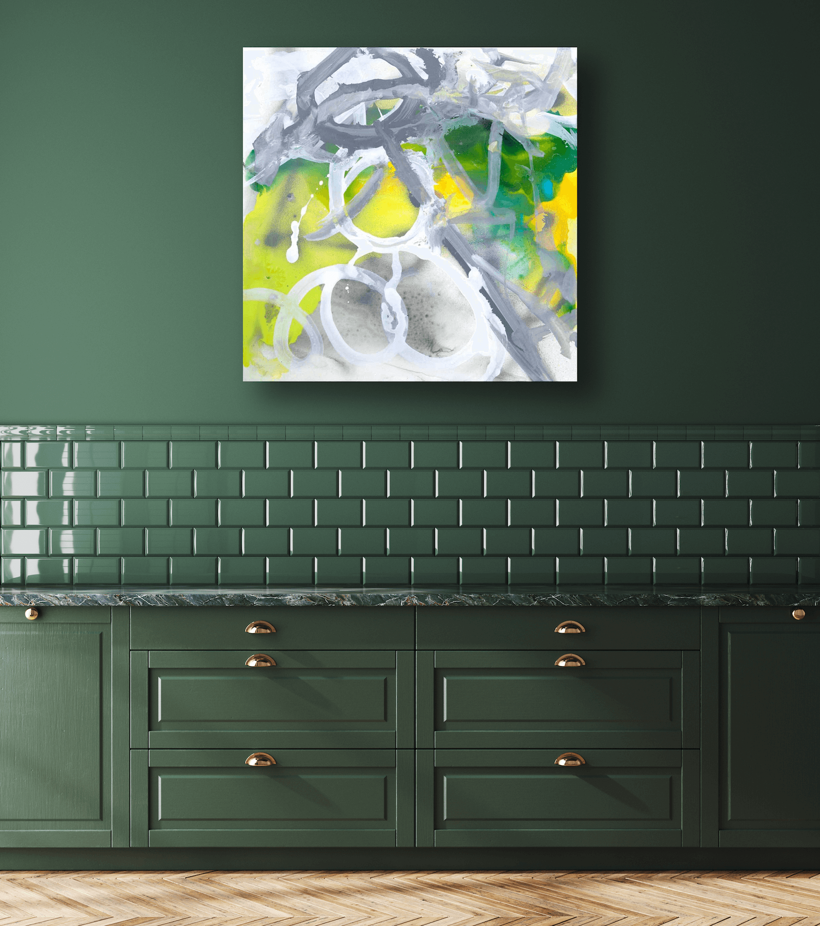 Emerald Artist Enhanced Canvas Print by John Beard Collection - product image 4 for Resin Society